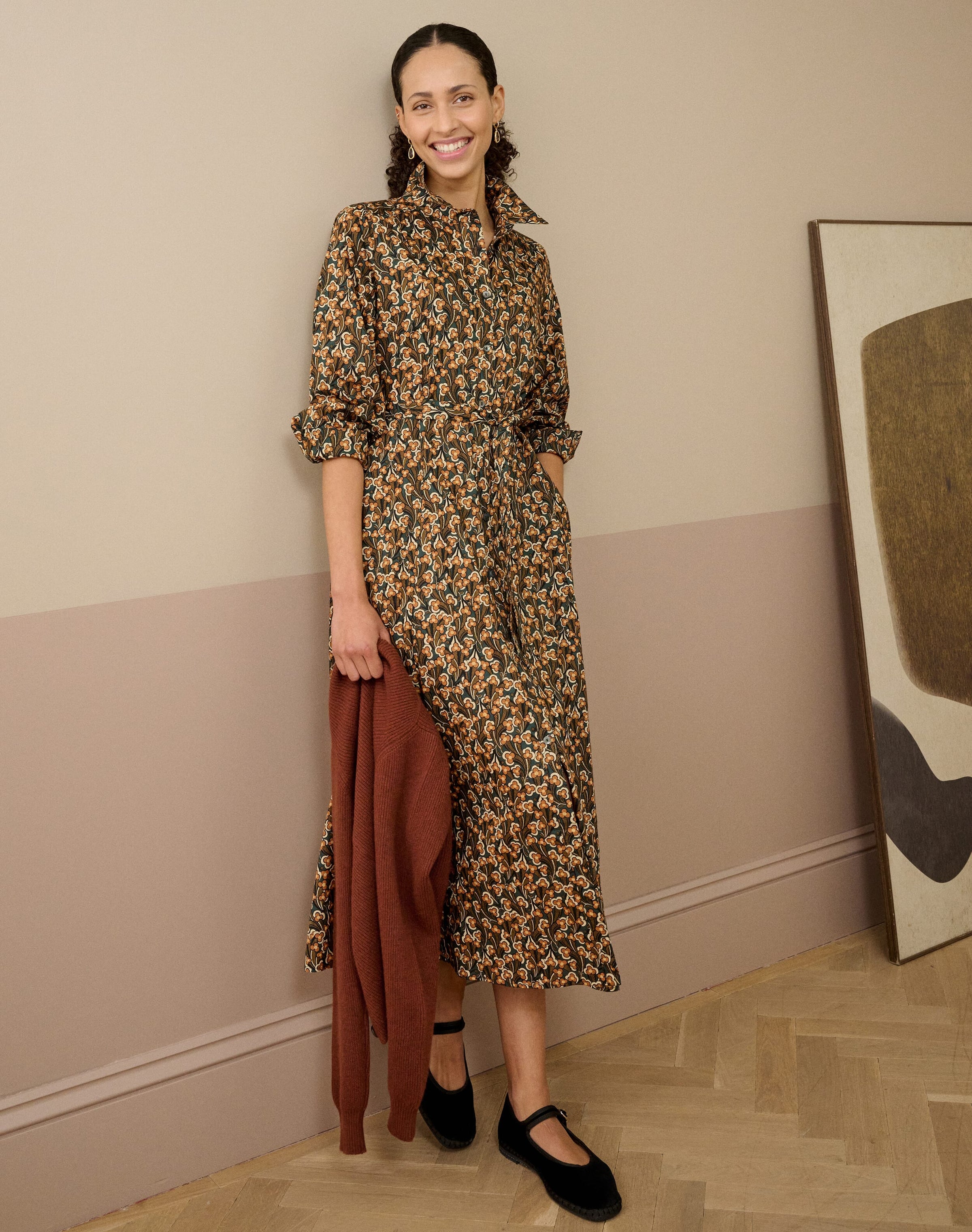 Liberty Print Organic Cotton Shirt Dress