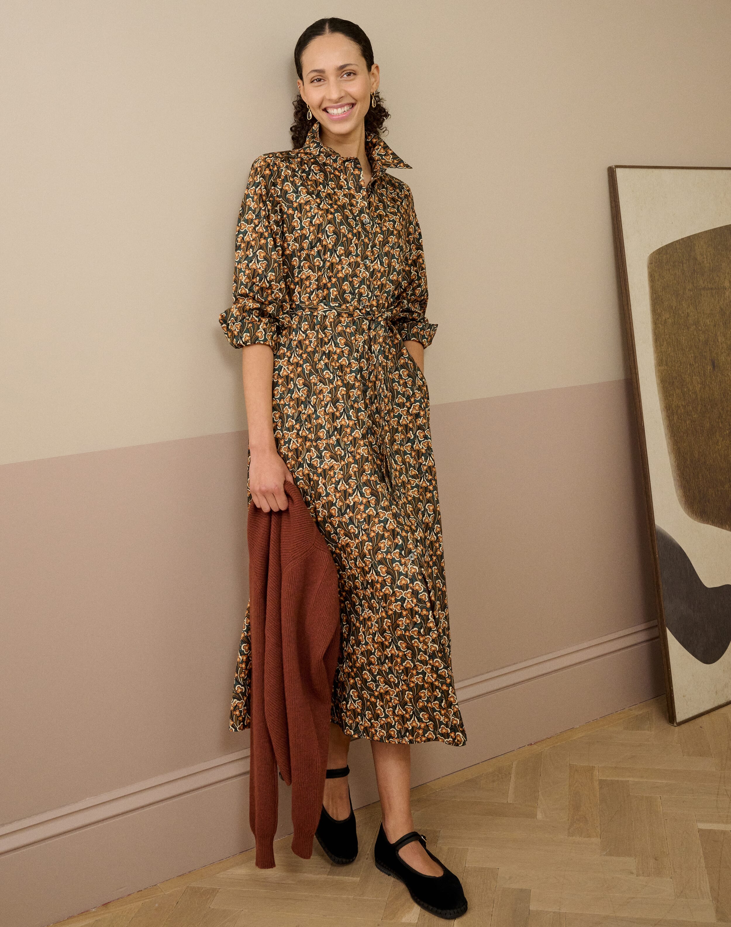 Liberty Print Organic Cotton Shirt Dress