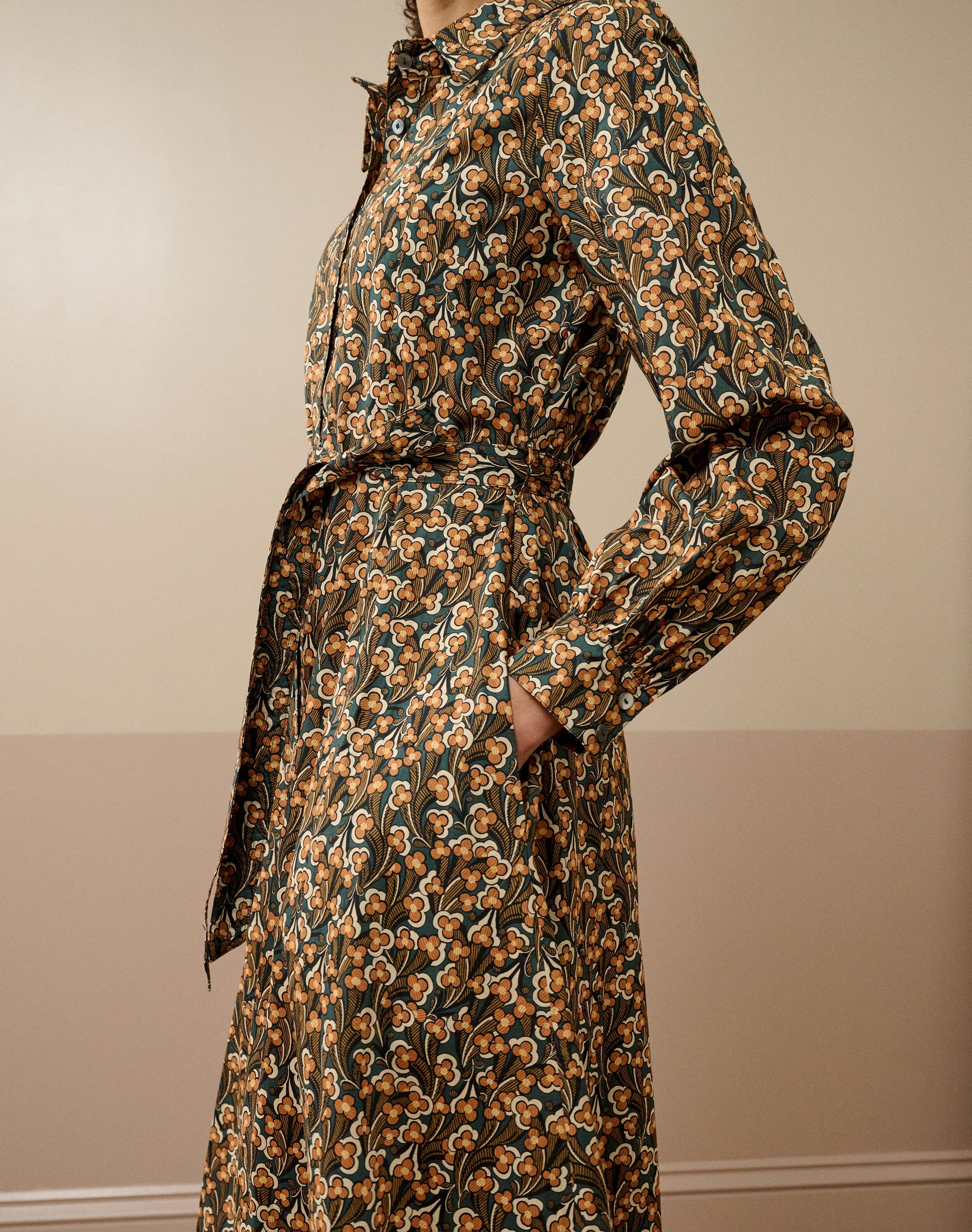 Liberty Print Organic Cotton Shirt Dress