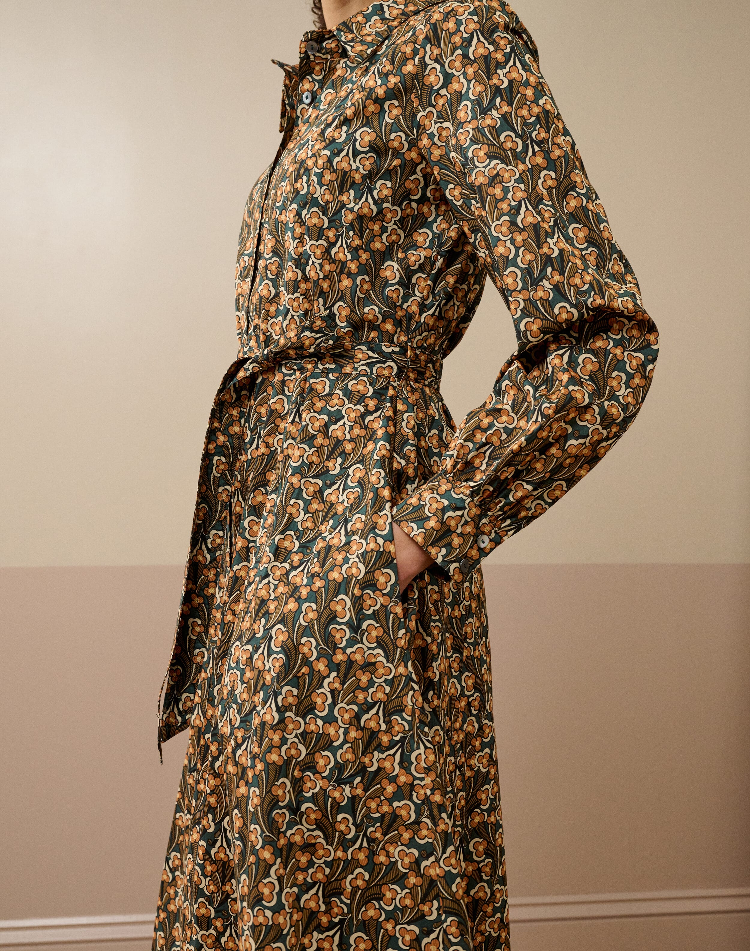 Liberty Print Organic Cotton Shirt Dress
