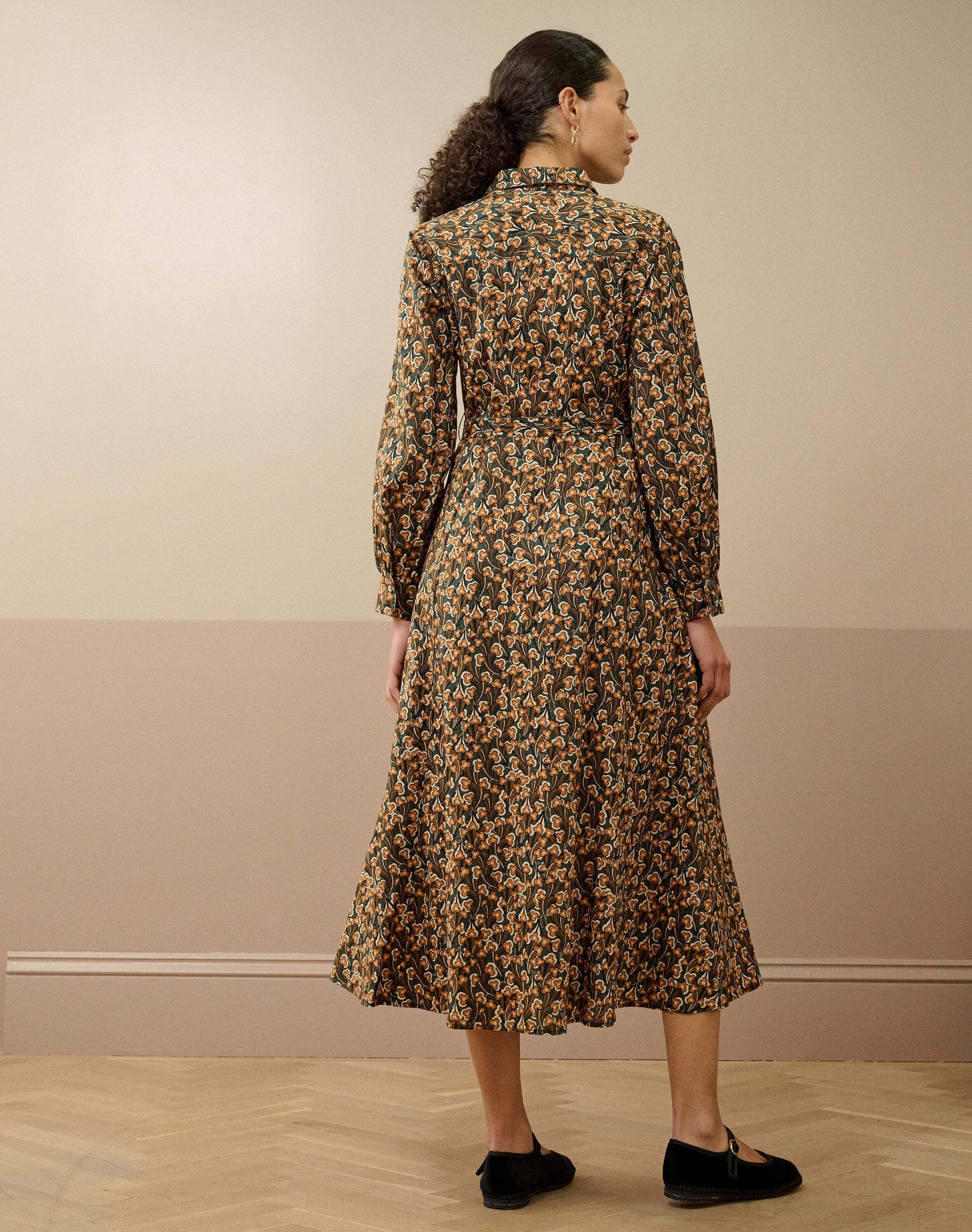 Liberty Print Organic Cotton Shirt Dress
