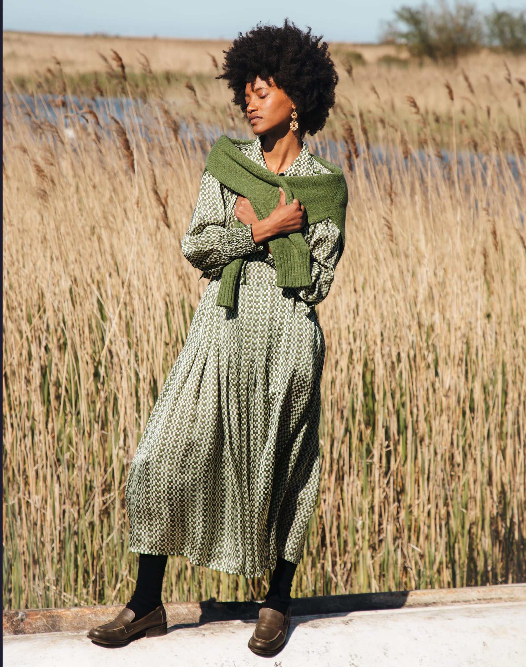 Checkerboard Shirtdress