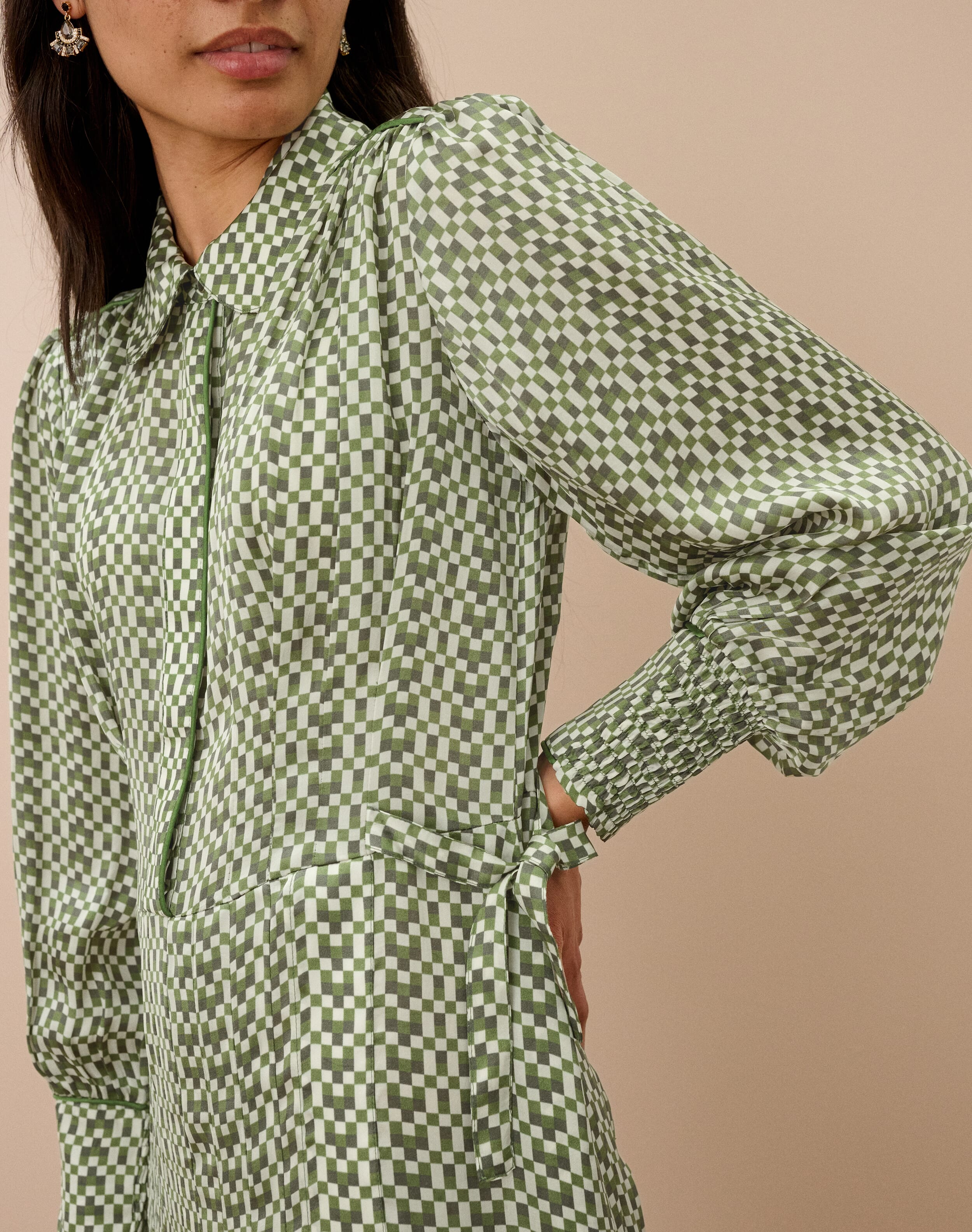Checkerboard Shirtdress