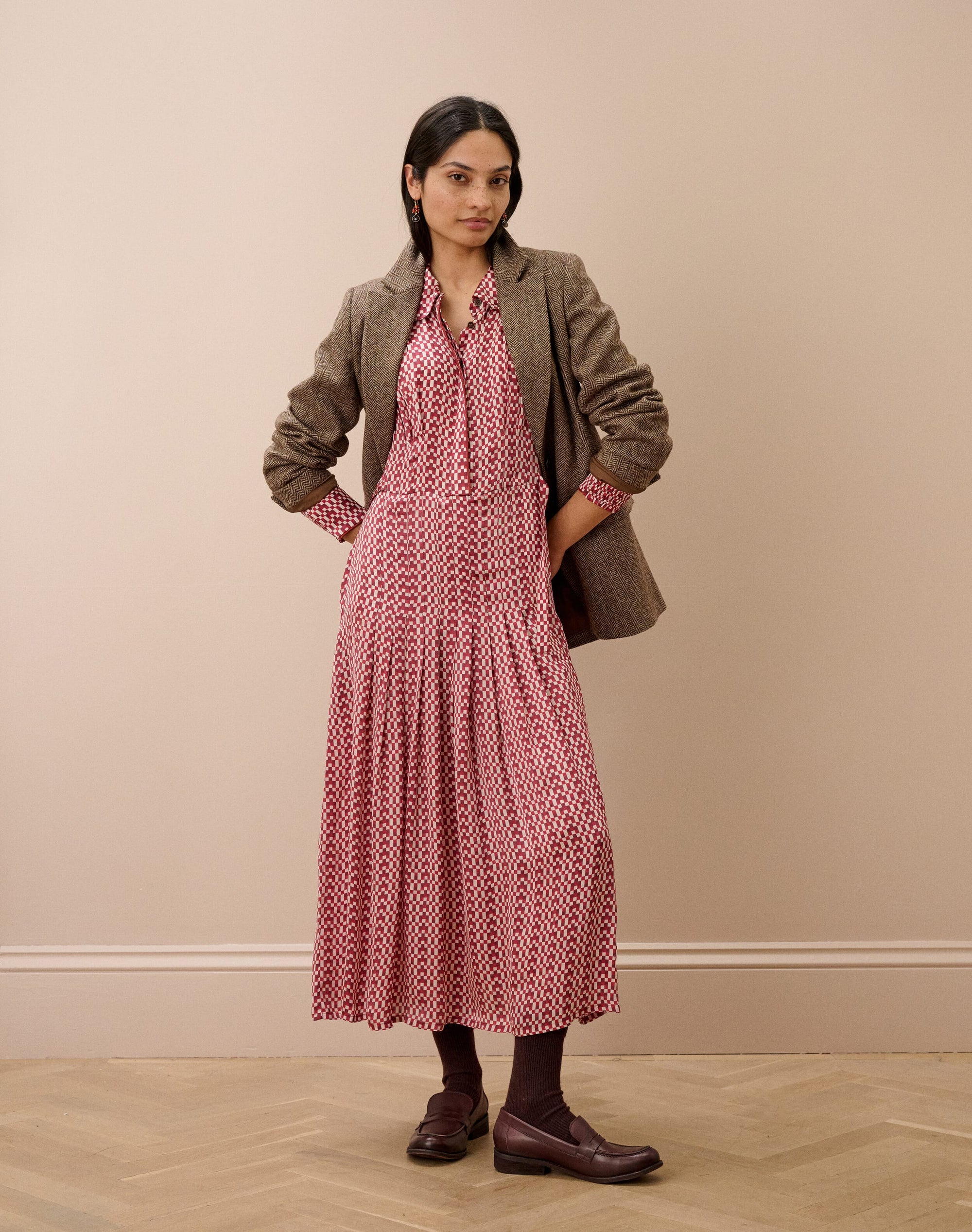 Checkerboard Shirtdress