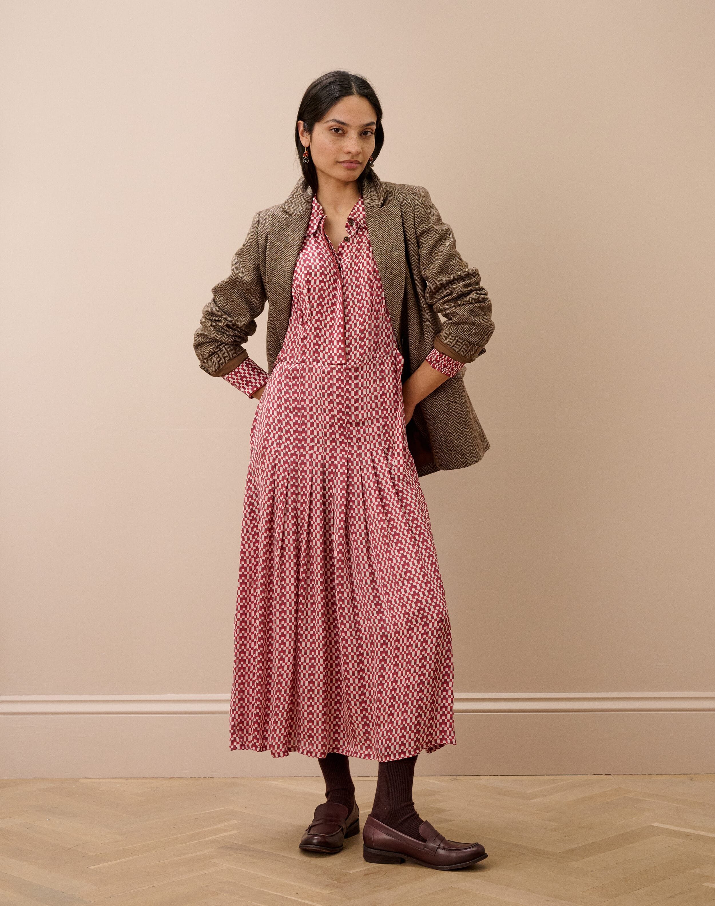 Checkerboard Shirtdress