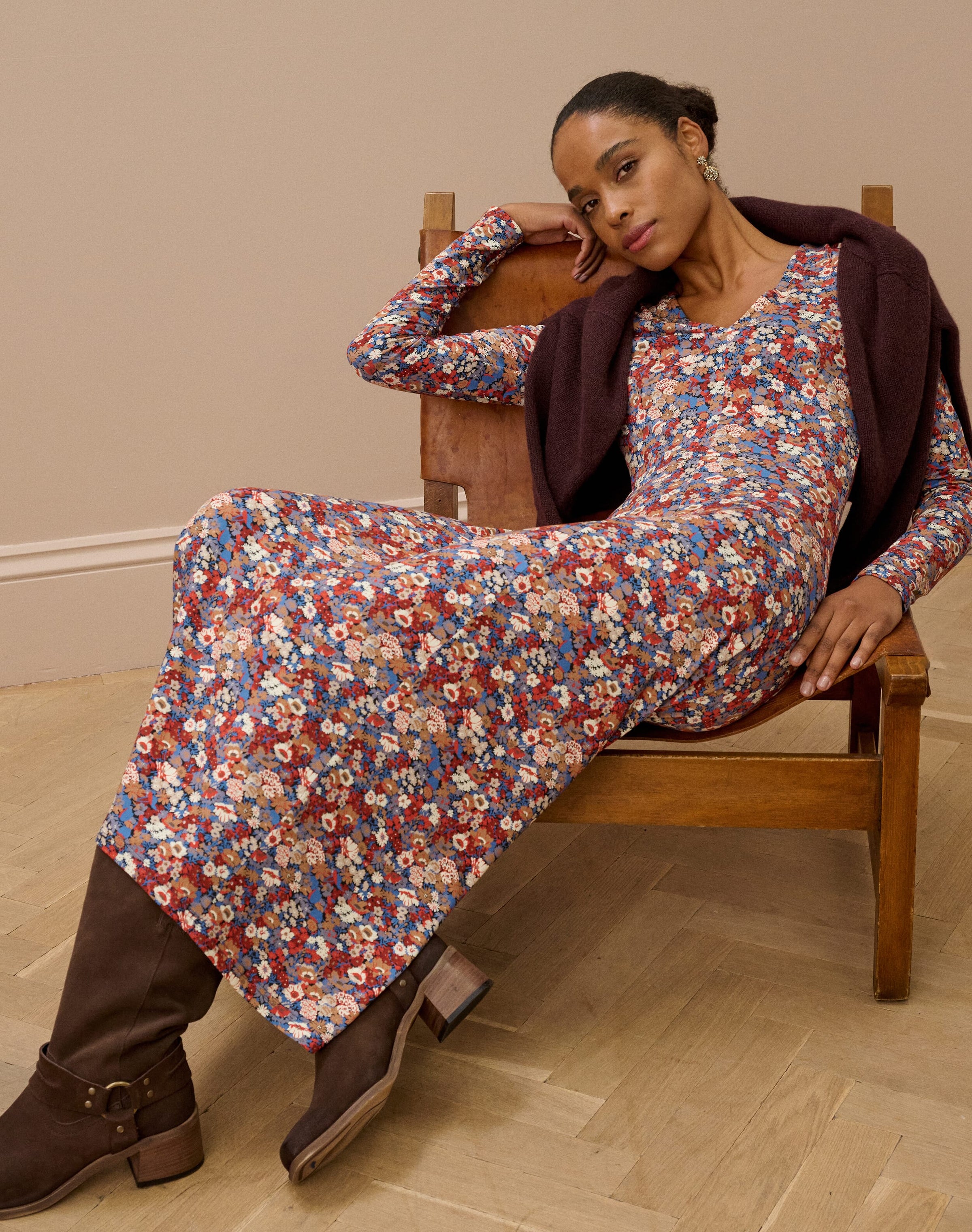 Liberty Print Jersey Dress