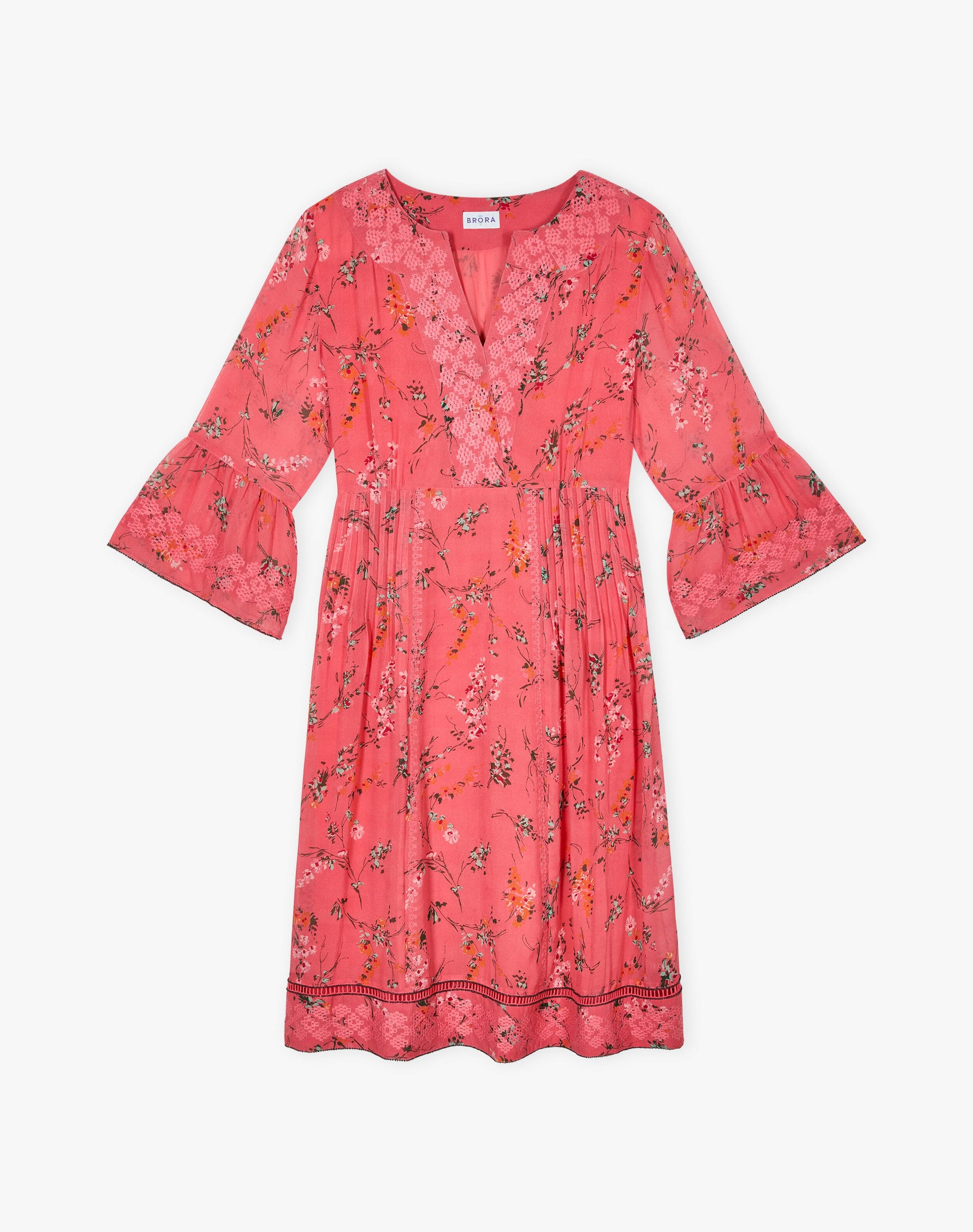 Embroidered Silk Dress