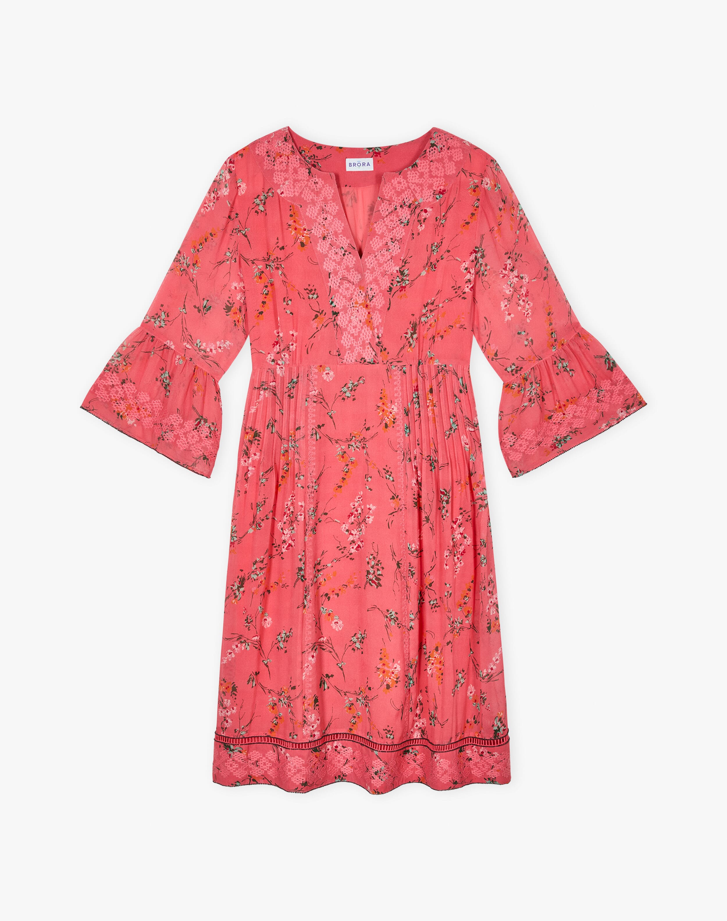 Embroidered Silk Dress