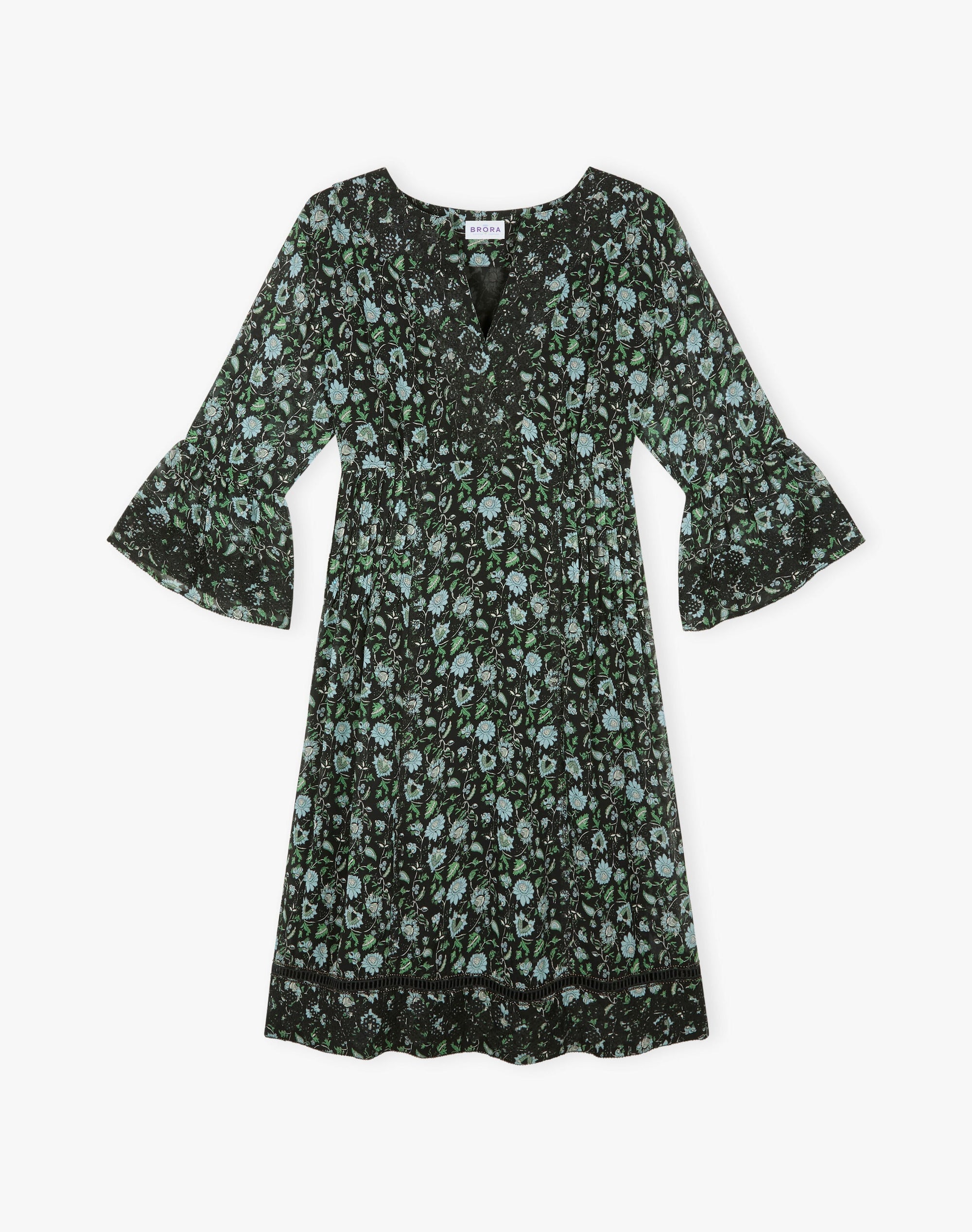 Embroidered Silk Dress