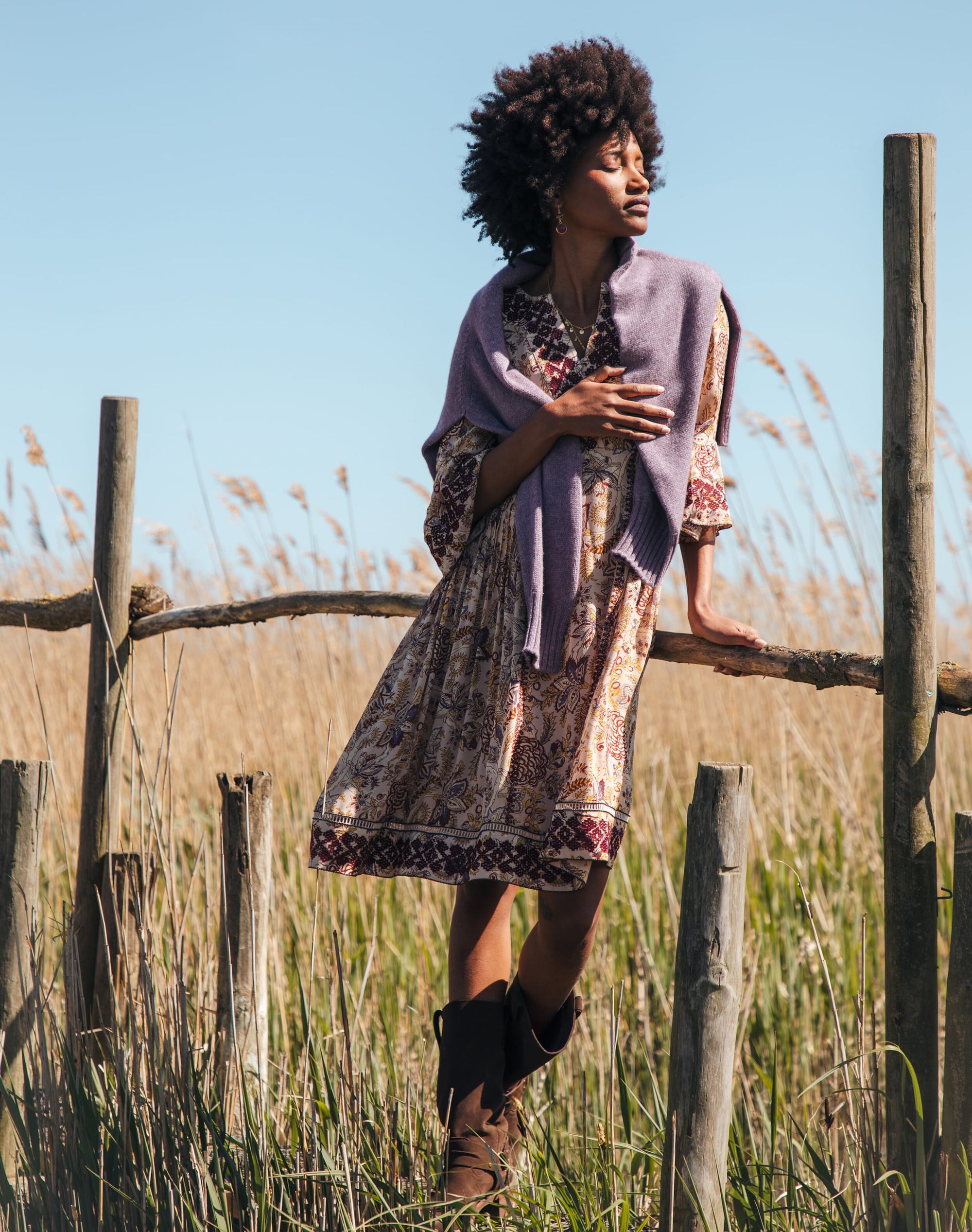 Embroidered Silk Dress