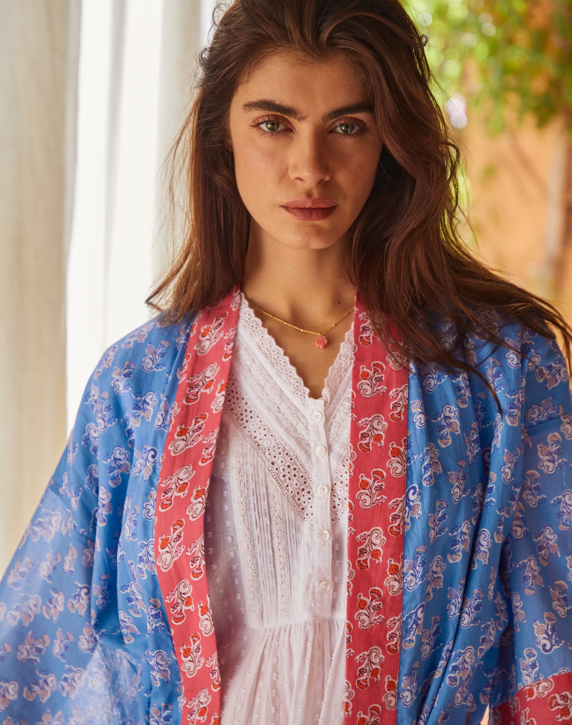 Organic Cotton Patchwork Dressing Gown