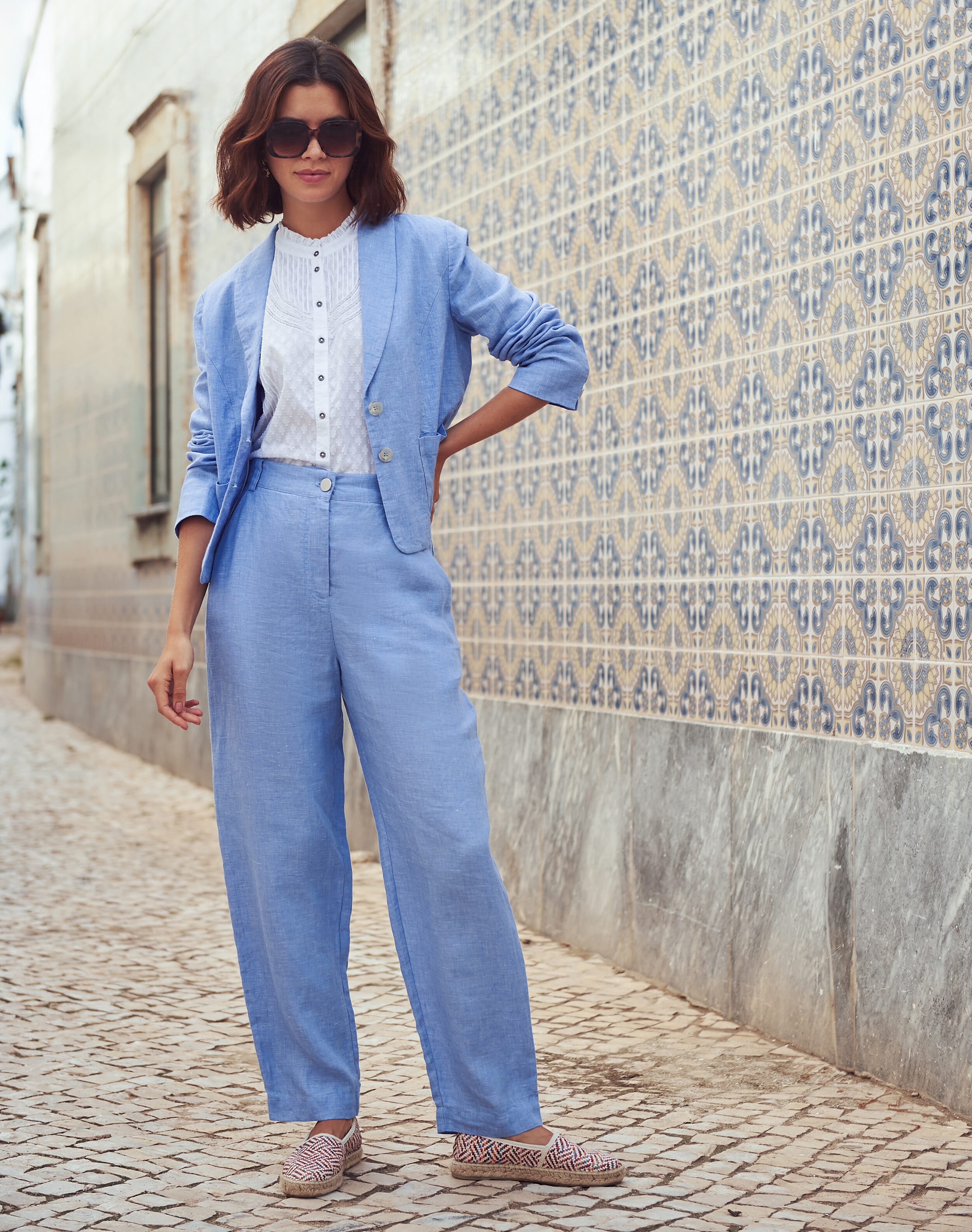 Cross Dye Linen Jacket