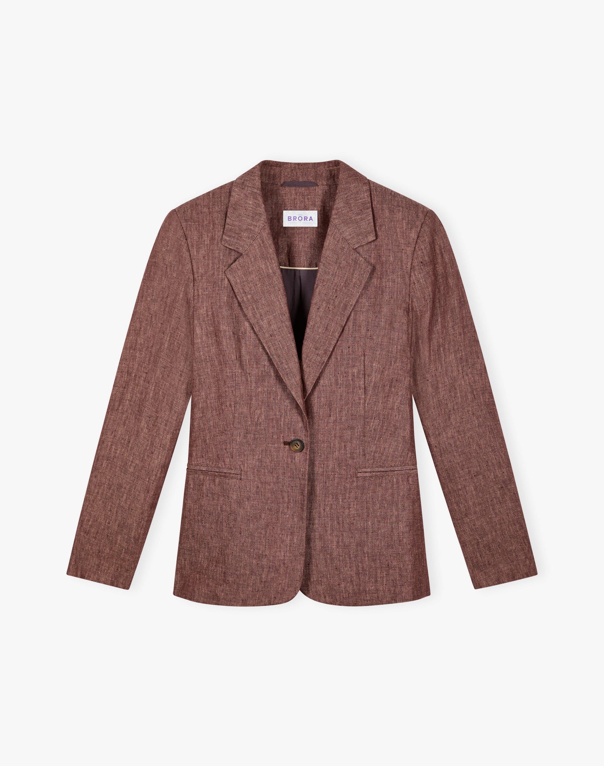 Herringbone Linen Blazer