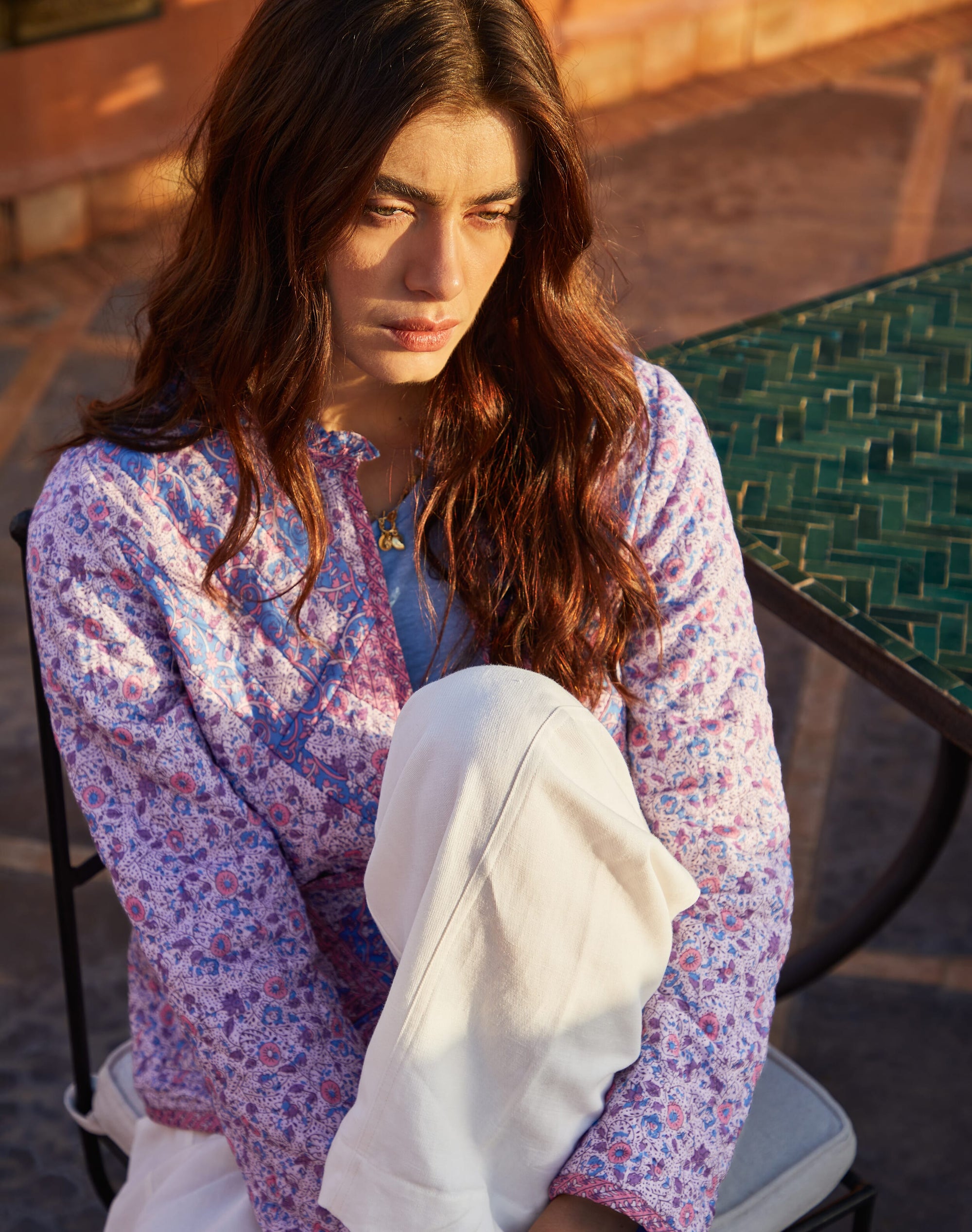 Quilted Organic Cotton Patchwork Jacket