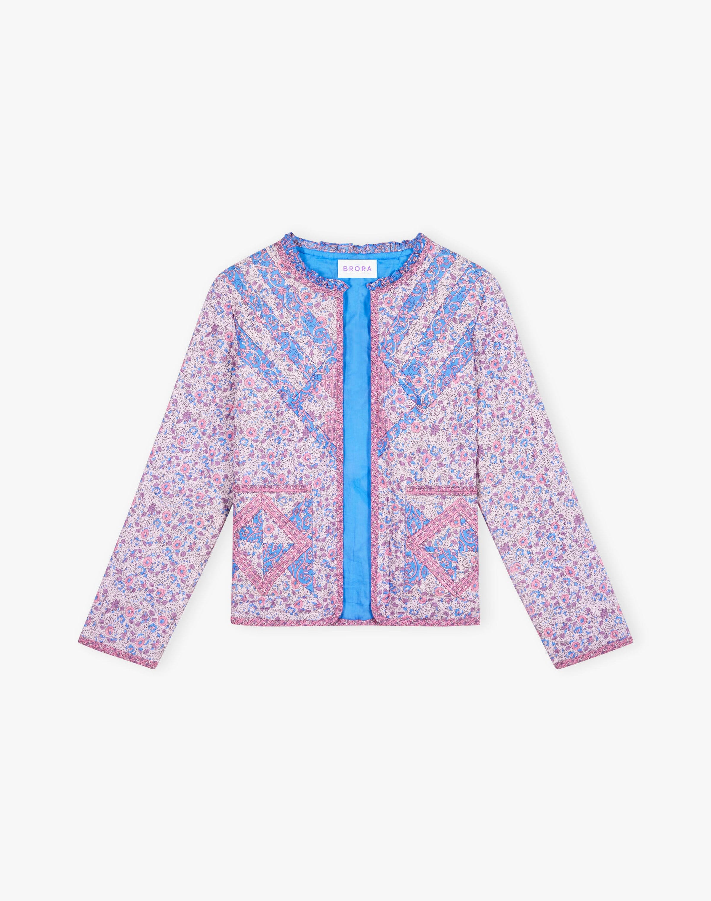 Quilted Organic Cotton Patchwork Jacket