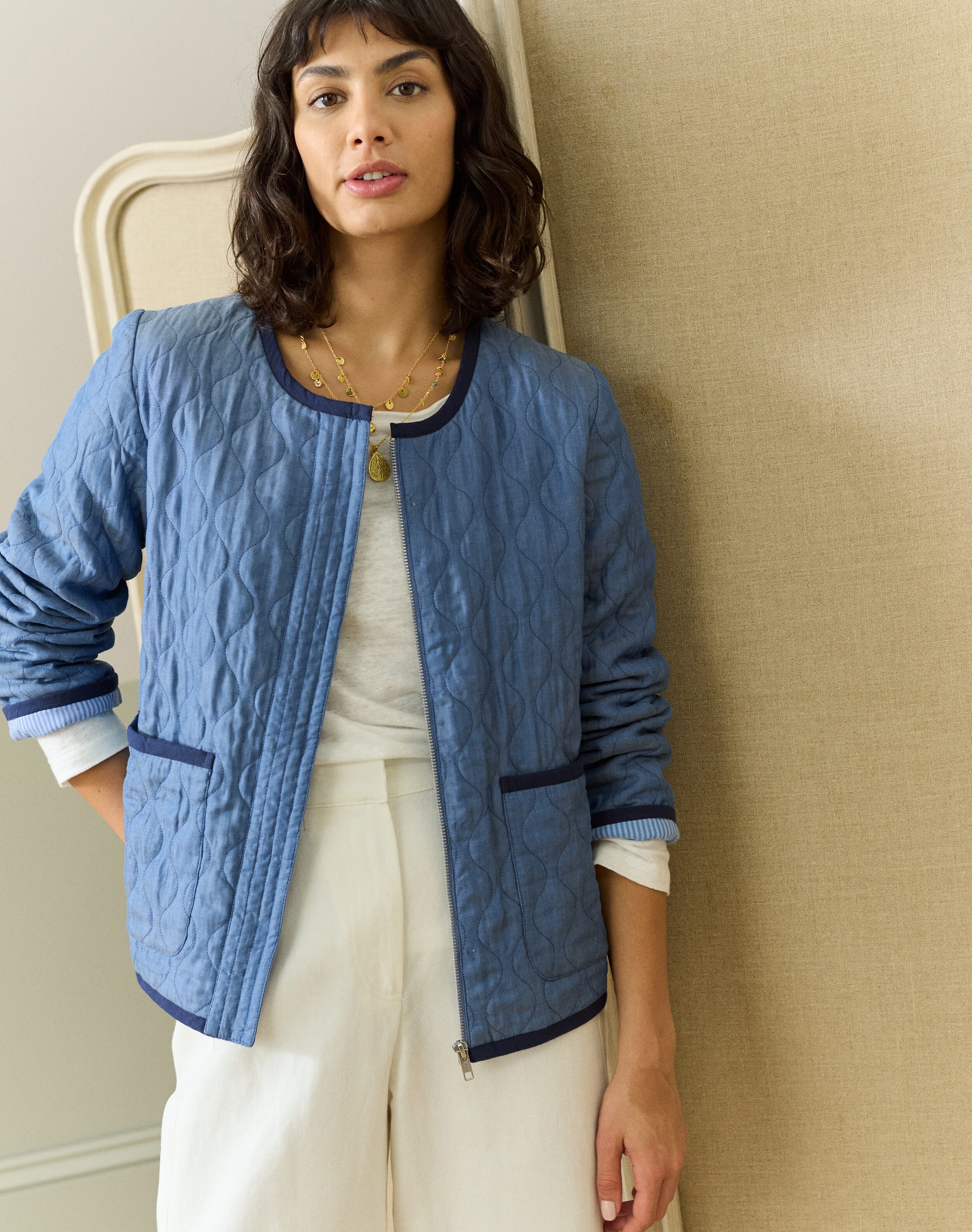 Quilted Zip Up Jacket