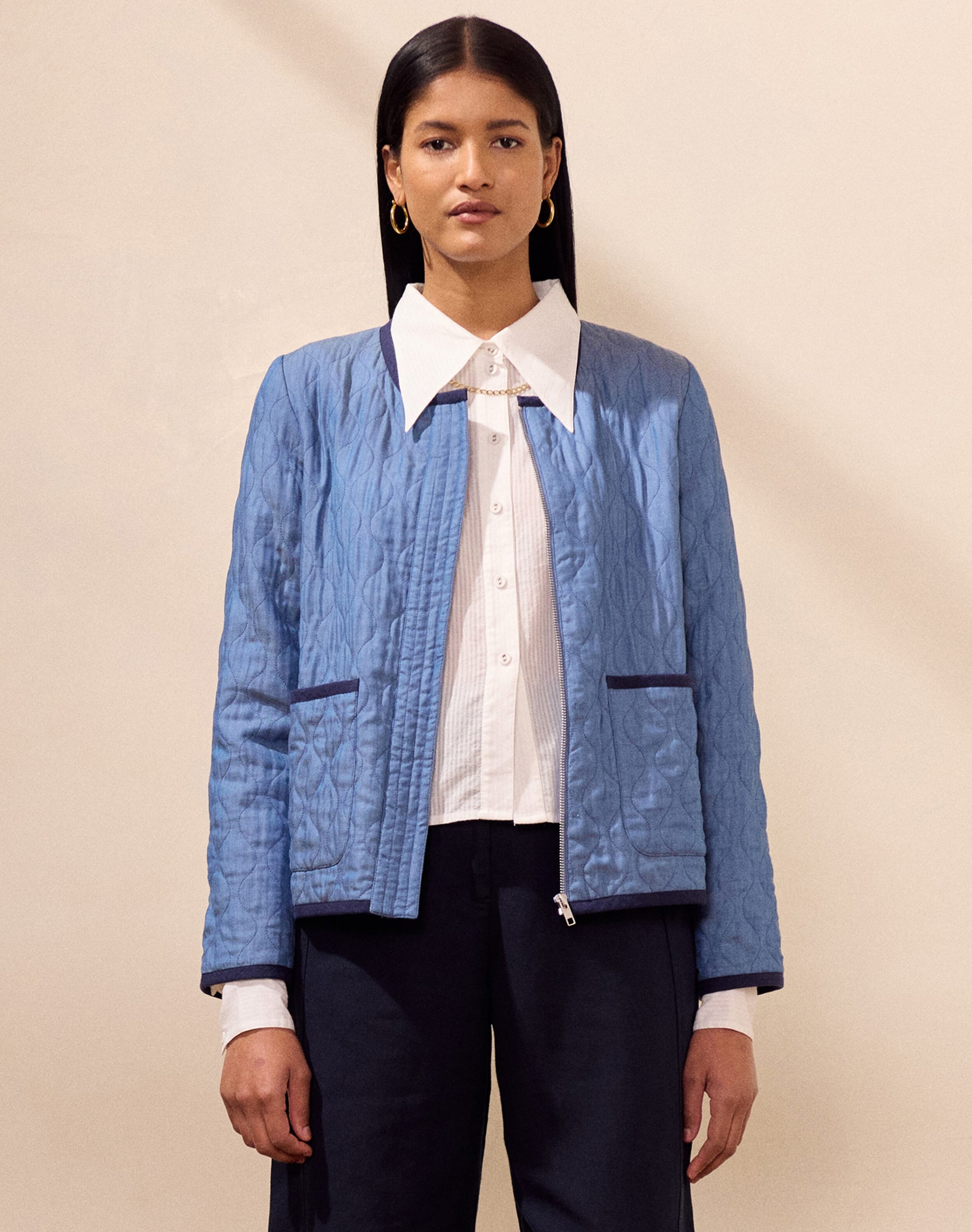 Quilted Zip Up Jacket