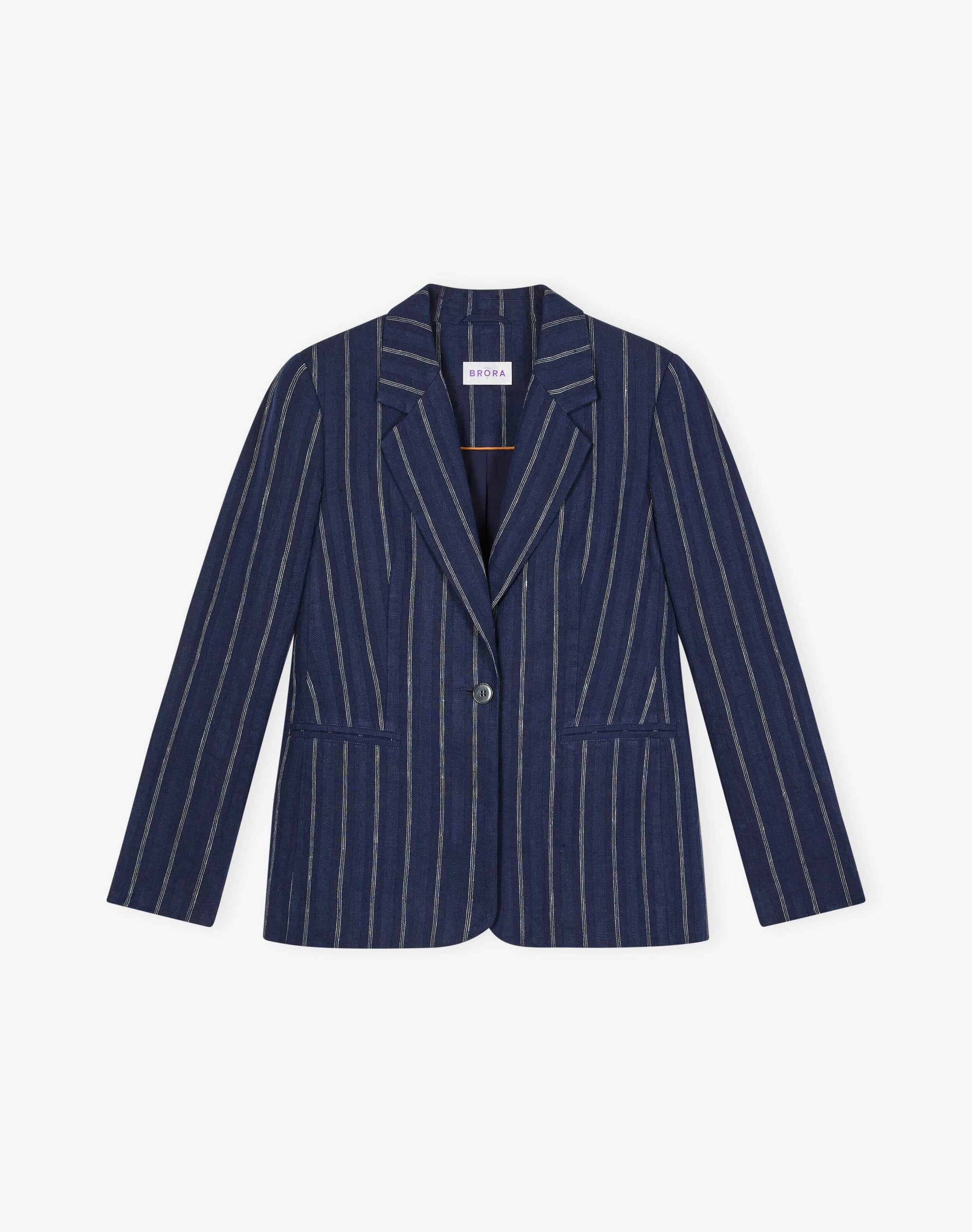 Stripe Linen Blazer