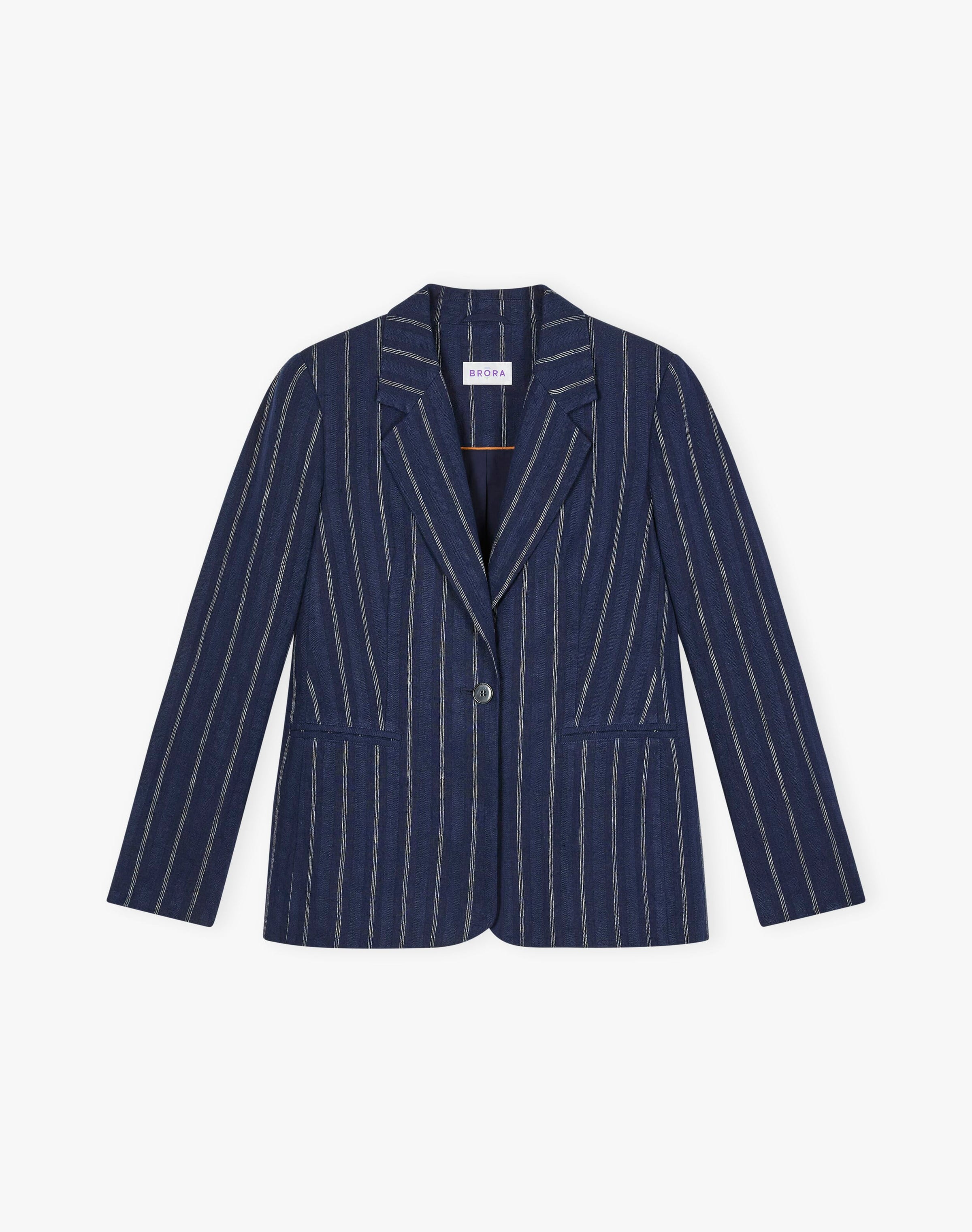 Stripe Linen Blazer