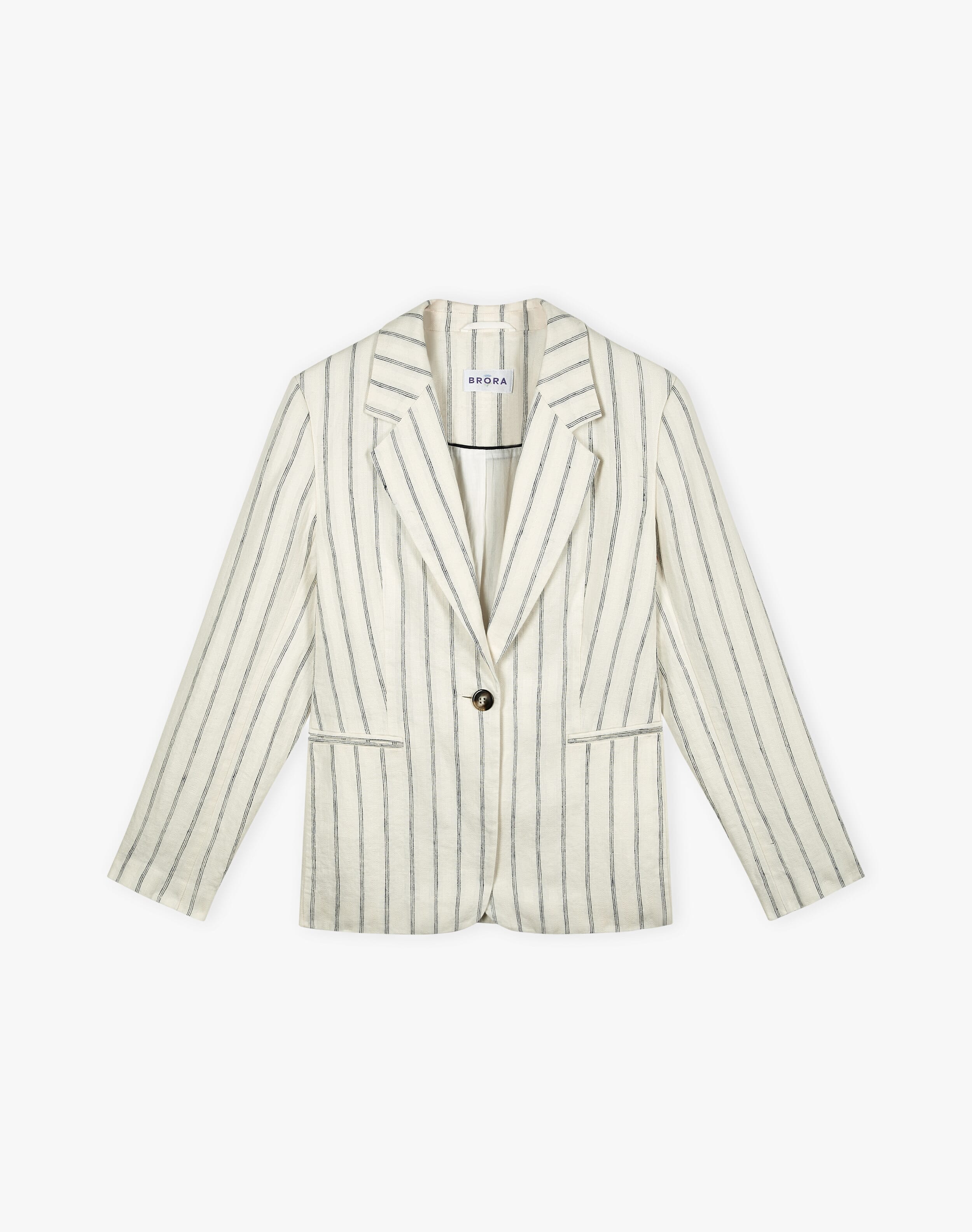 Stripe Linen Blazer