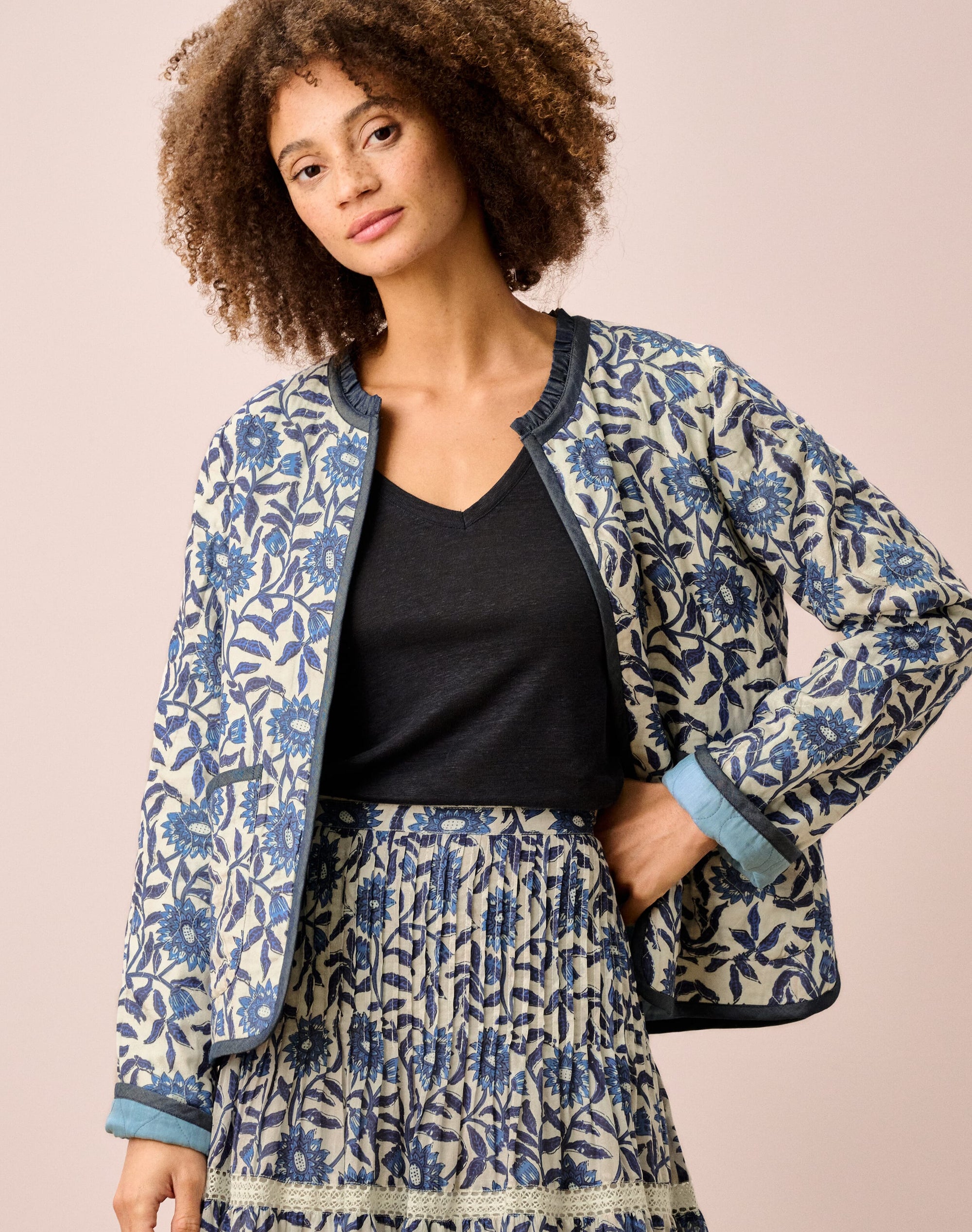 Reversible Block Print Jacket