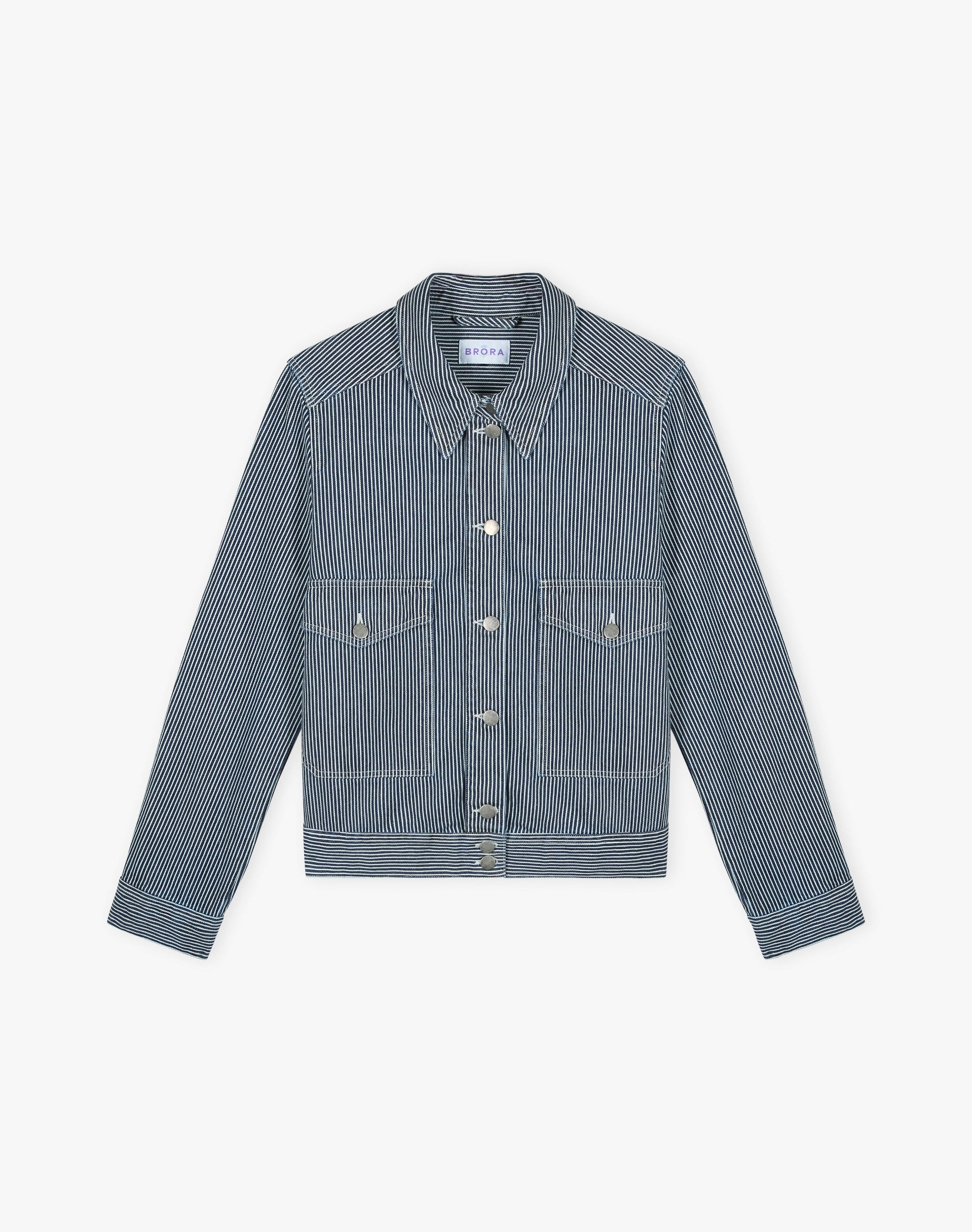 Stripe Cotton Canvas Jacket