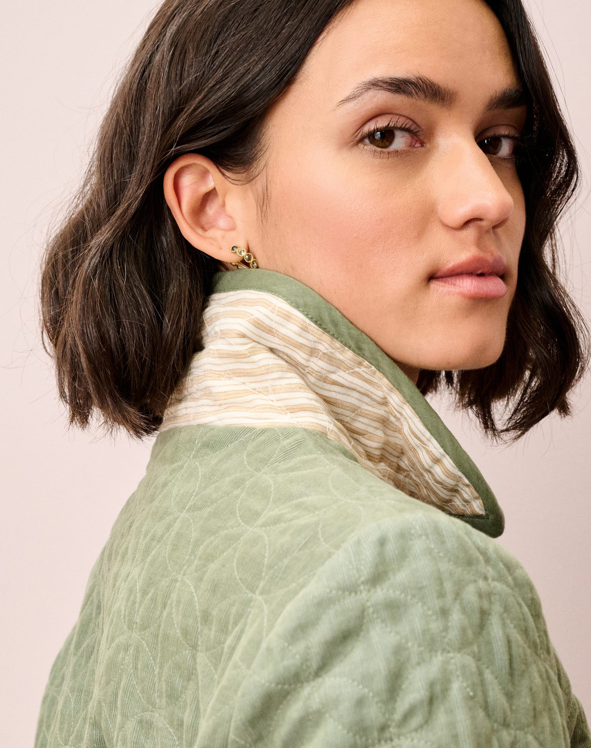 Reversible Cotton Cord & Stripe Jacket