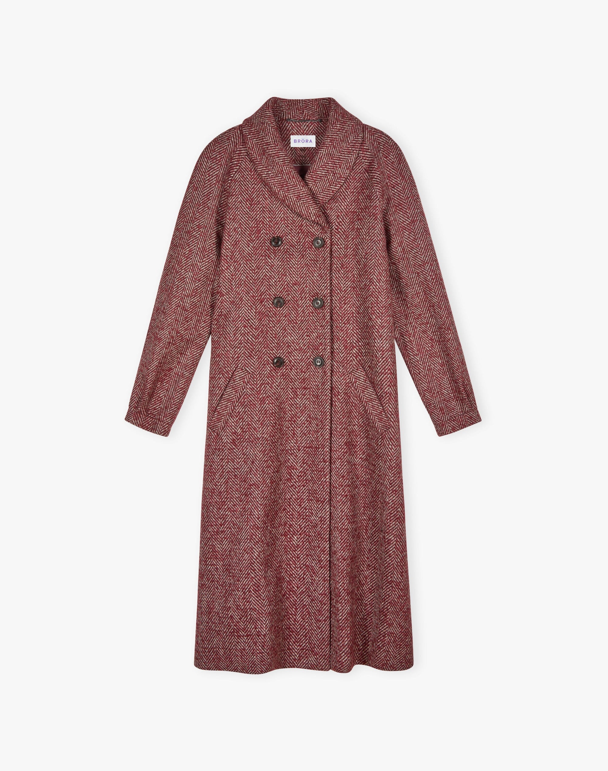 Herringbone Wool Coat