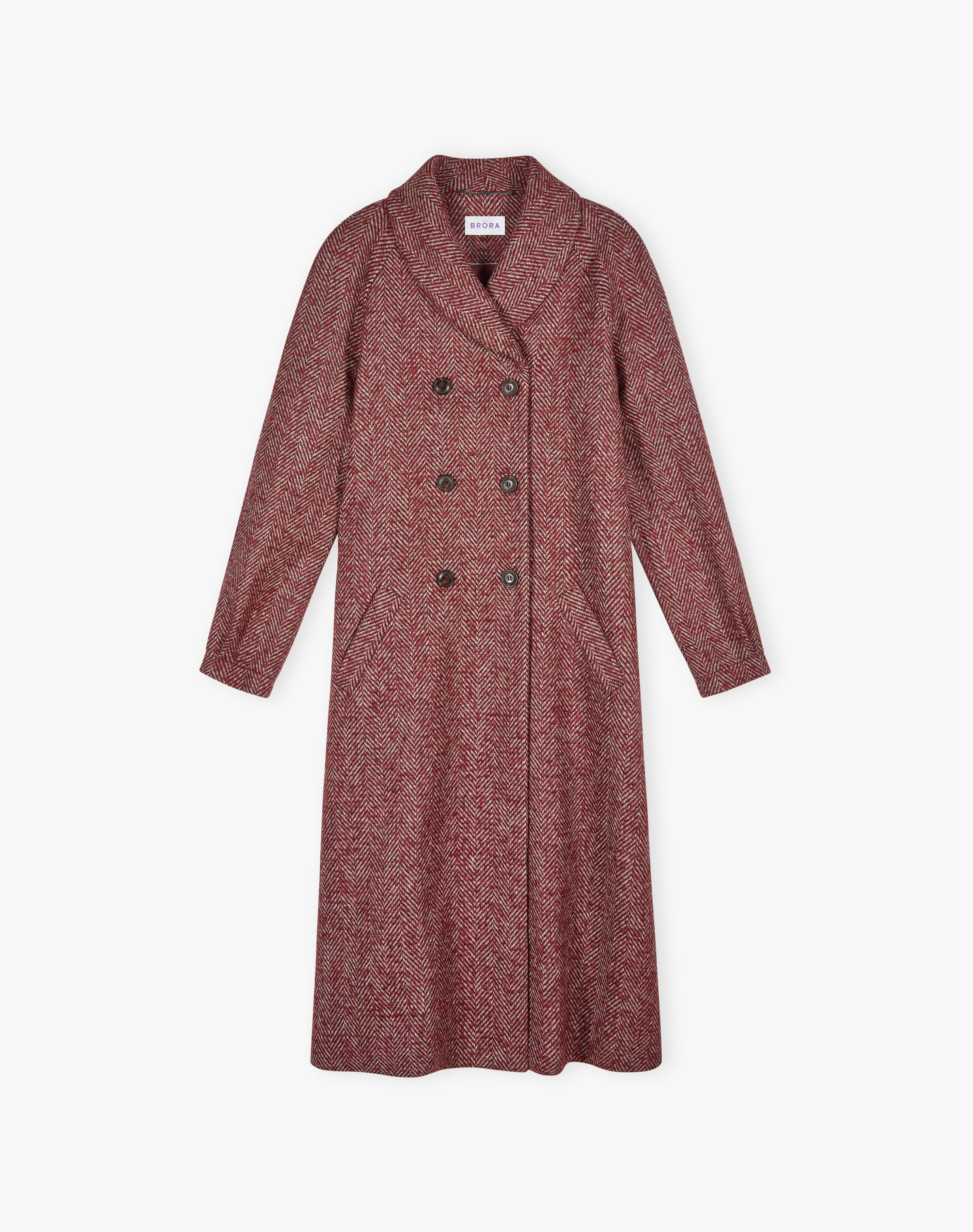 Herringbone Wool Coat