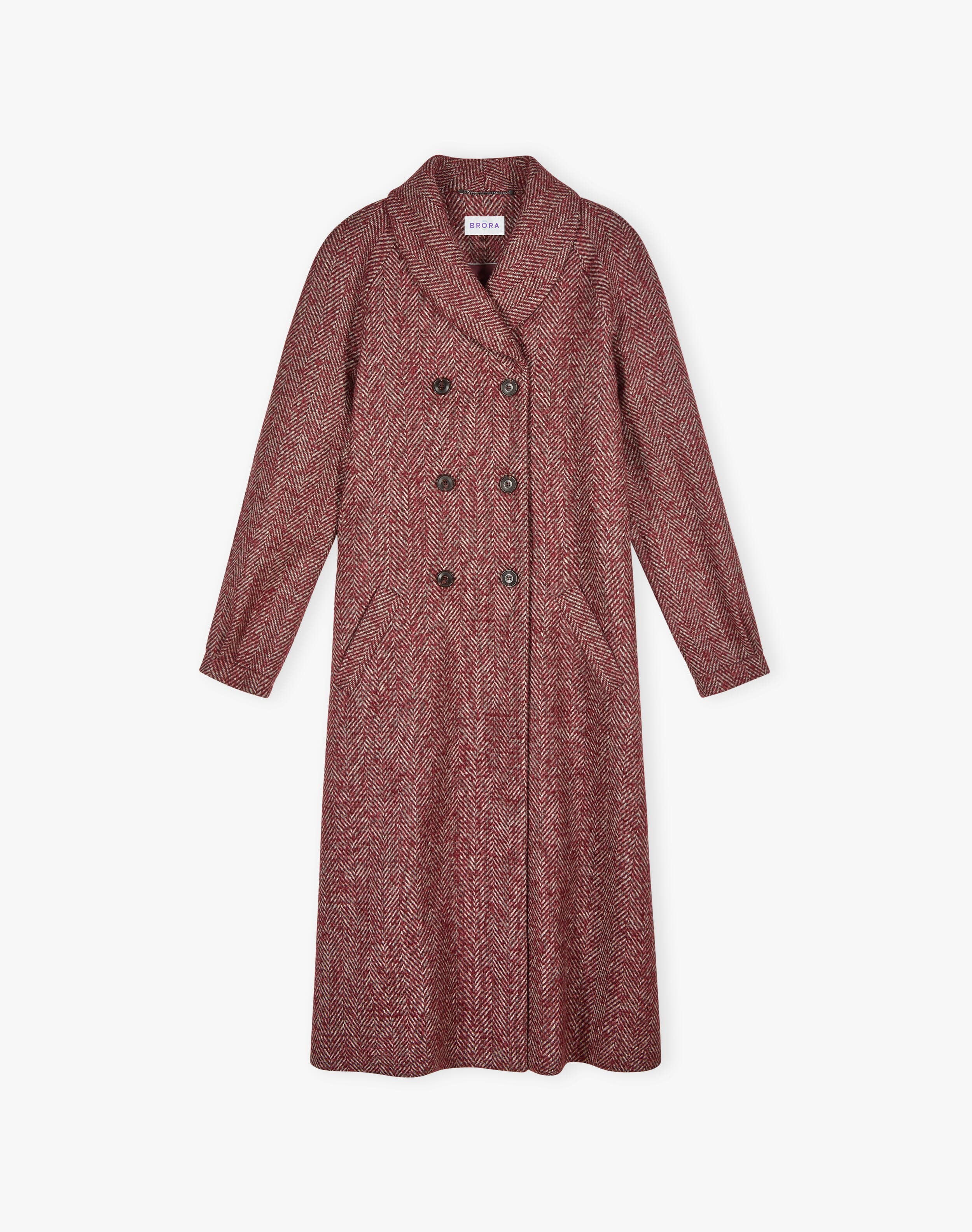 Herringbone Wool Coat