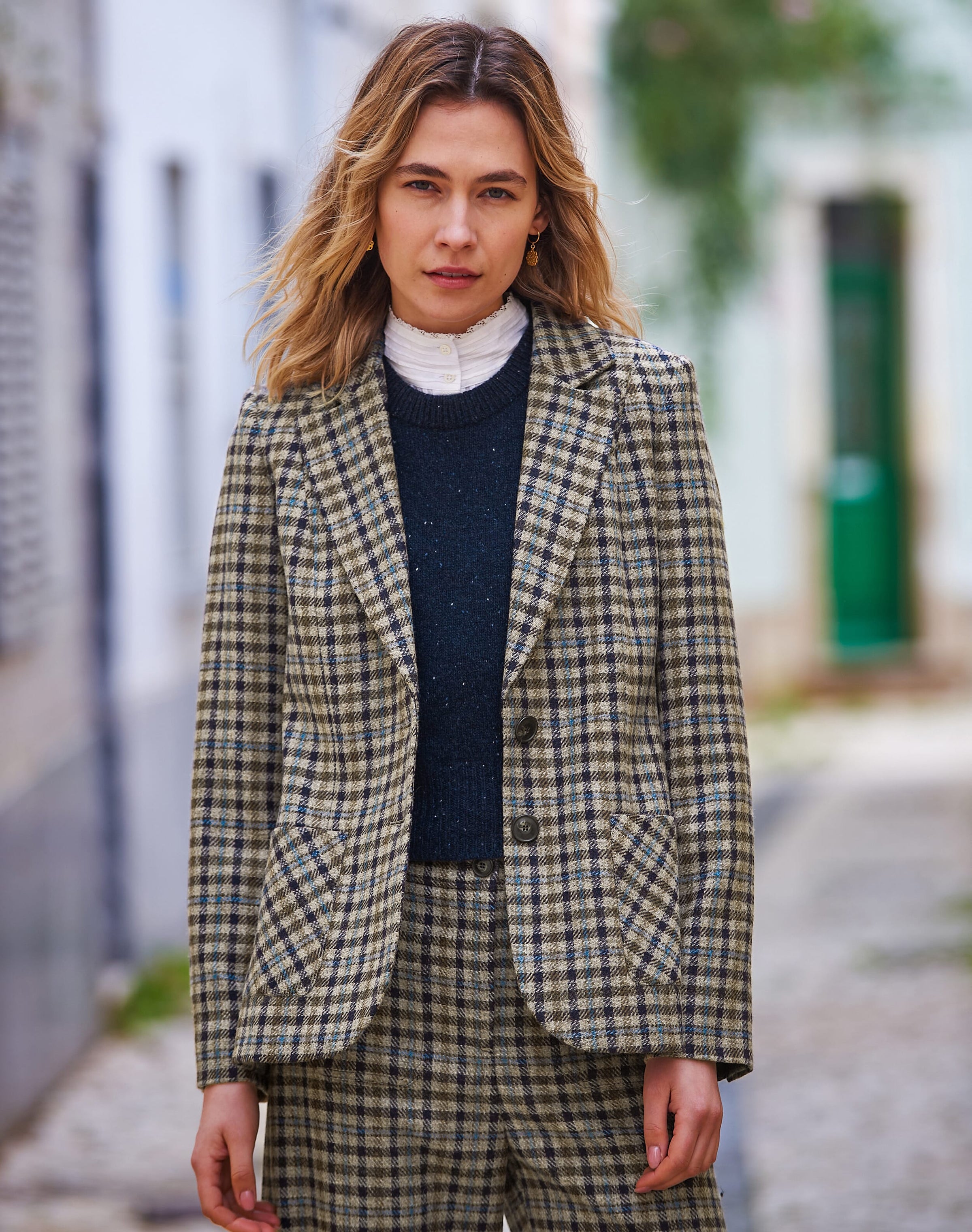 Check Wool Jacket