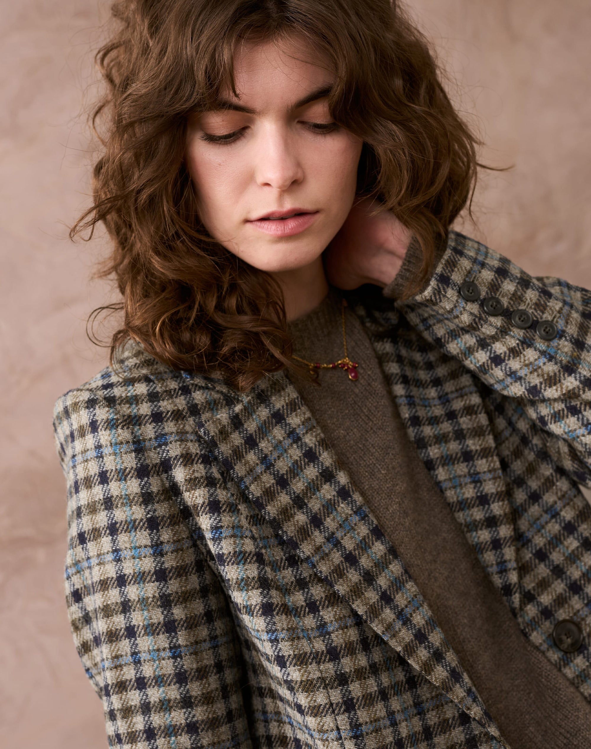 Check Wool Jacket