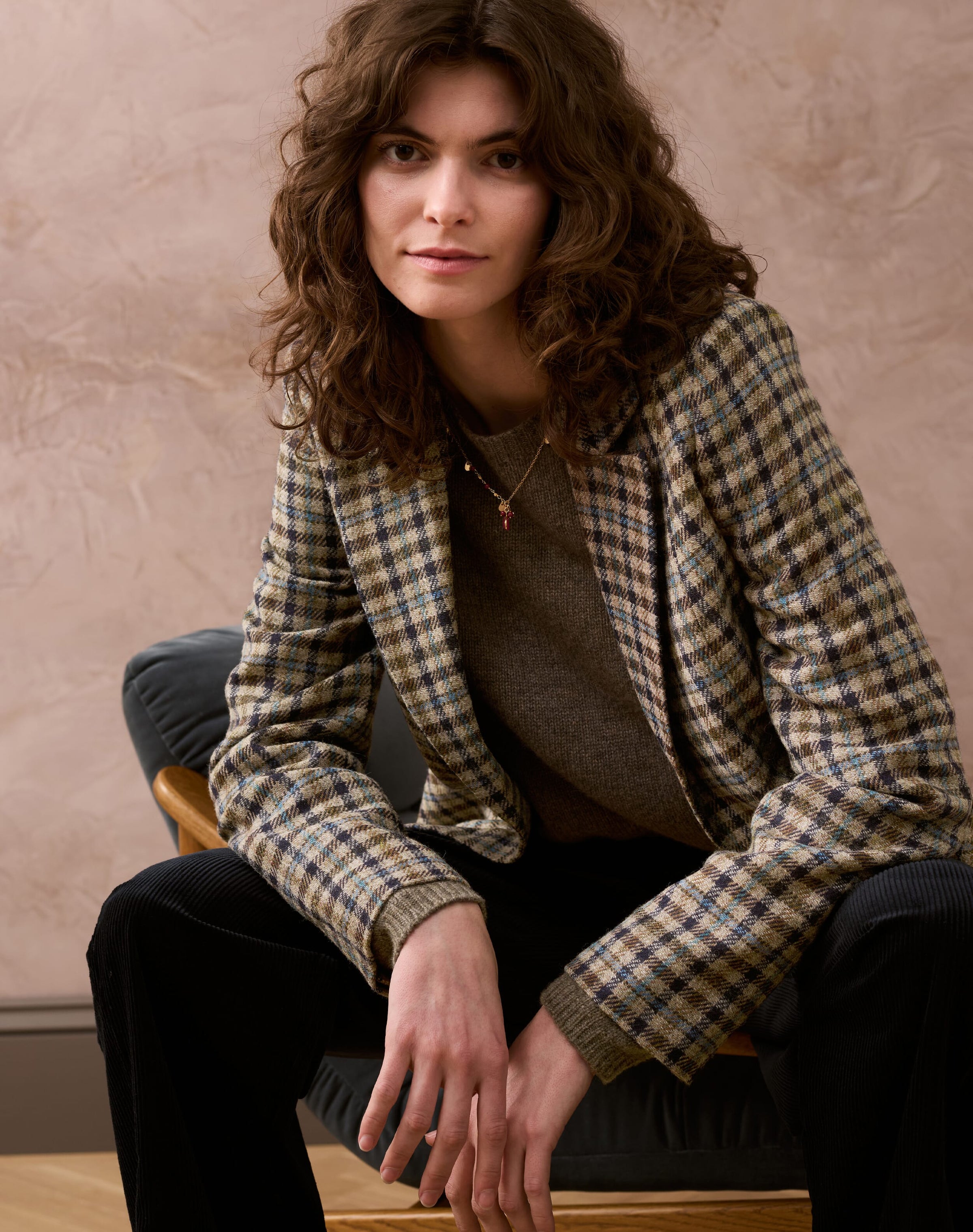 Check Wool Jacket