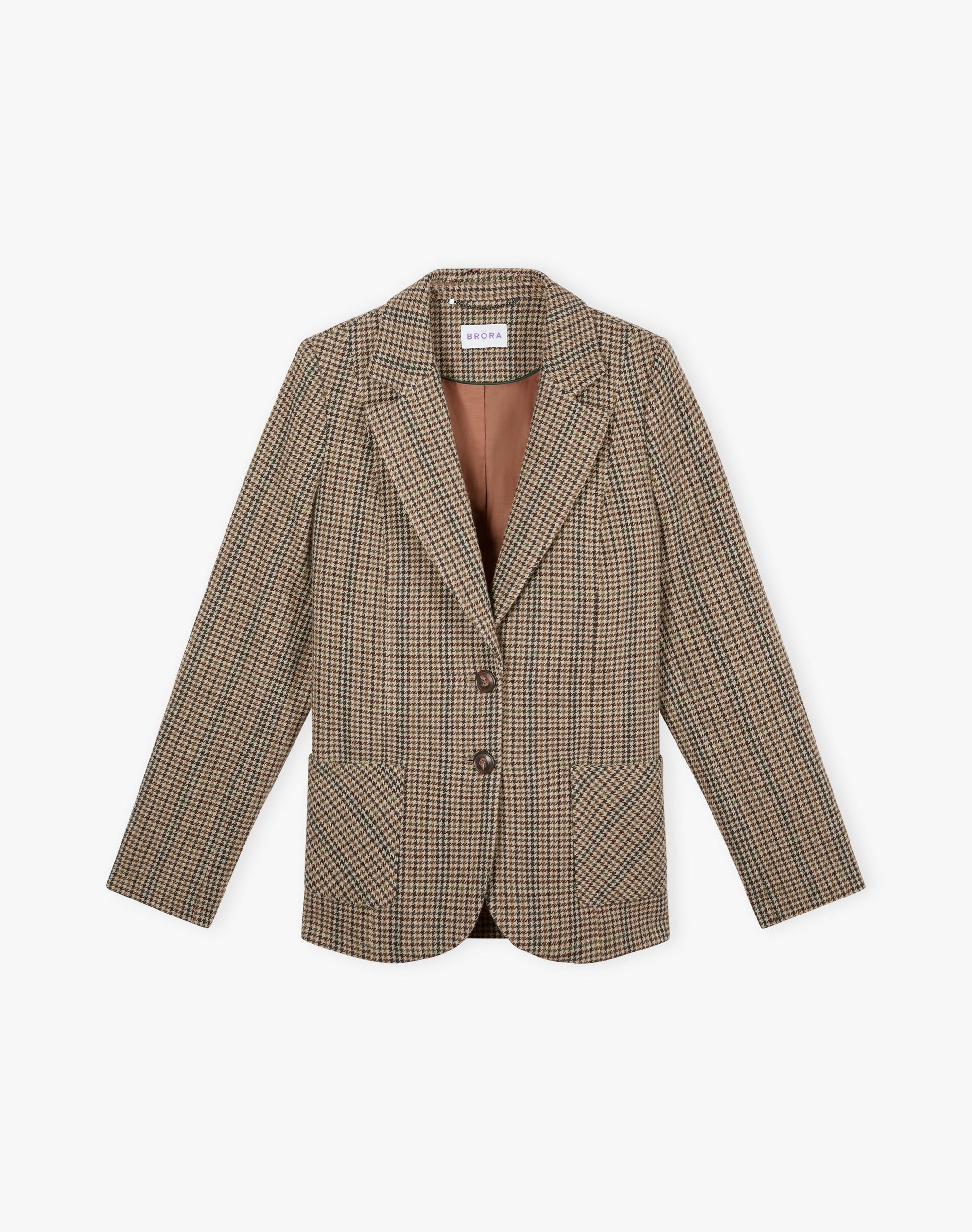 Houndstooth Wool Blazer