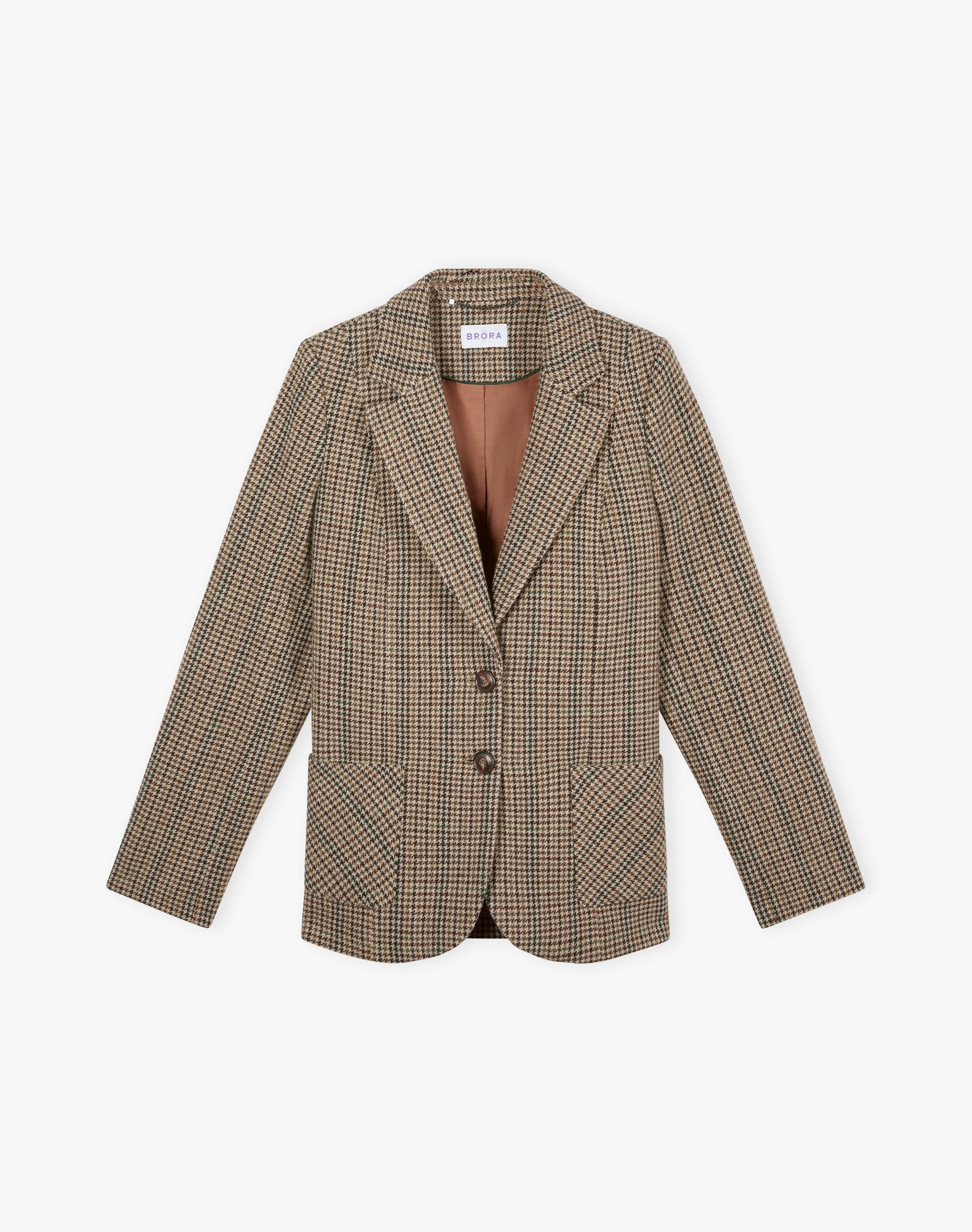 Houndstooth Wool Blazer