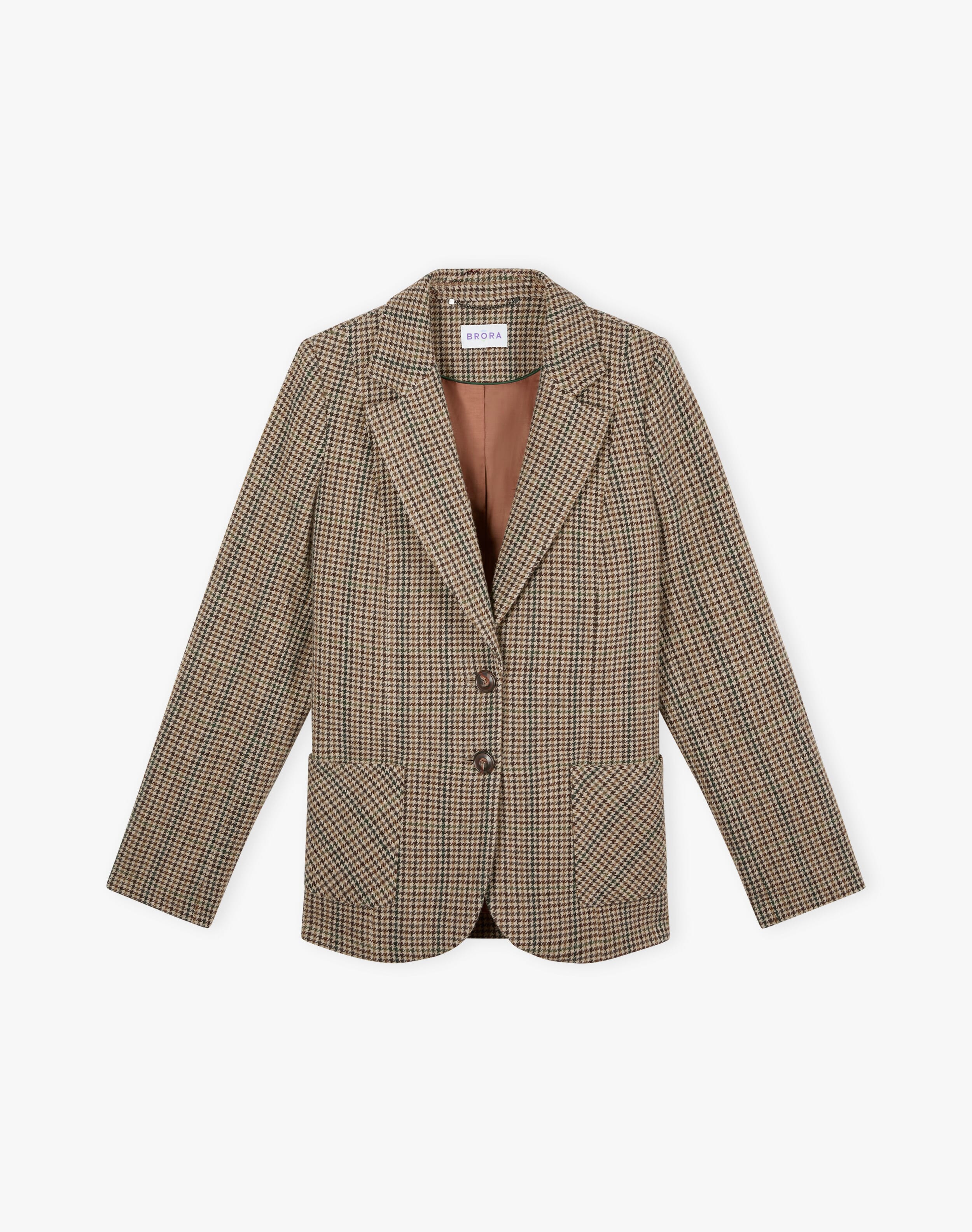Houndstooth Wool Blazer