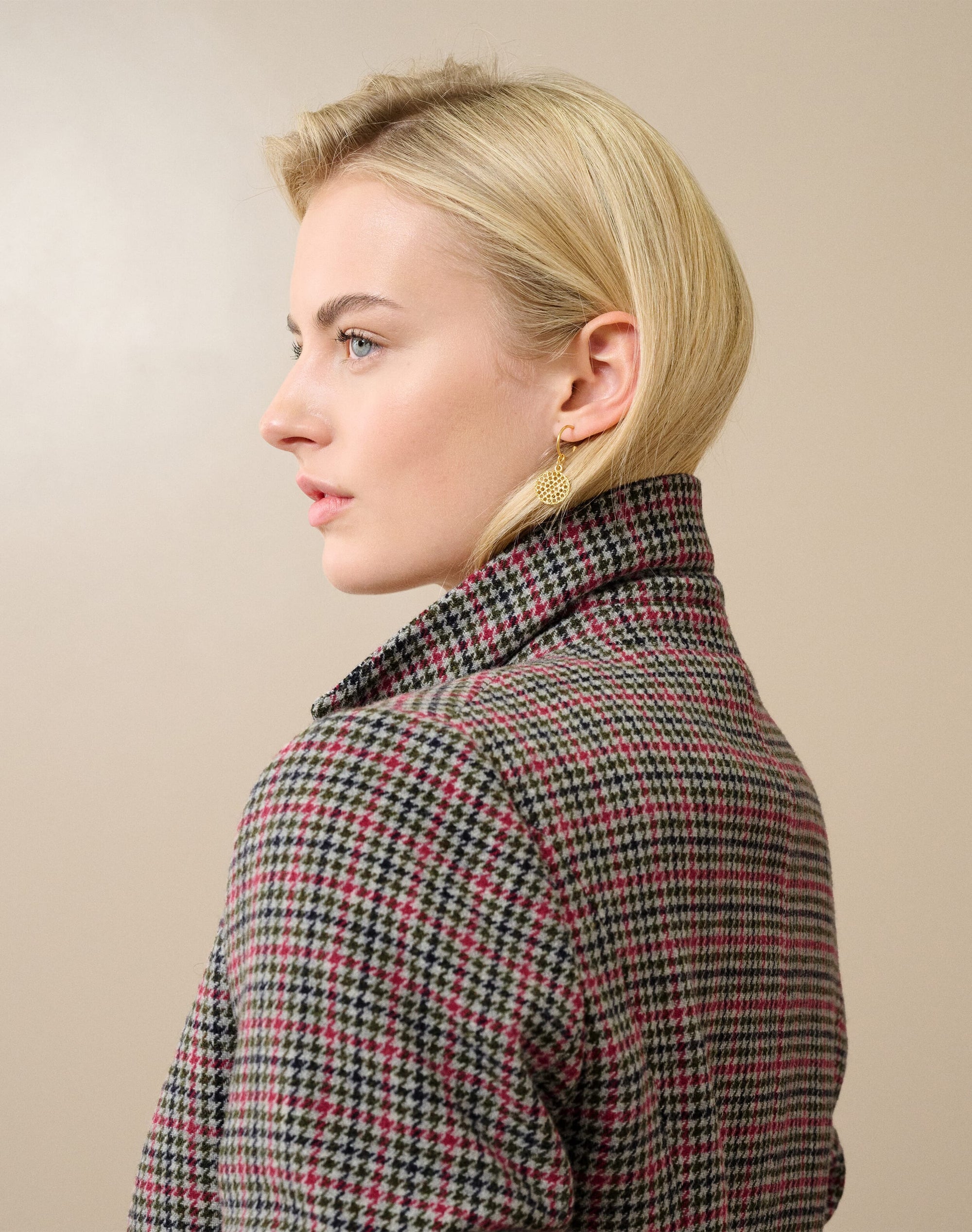 Houndstooth Wool Jacket