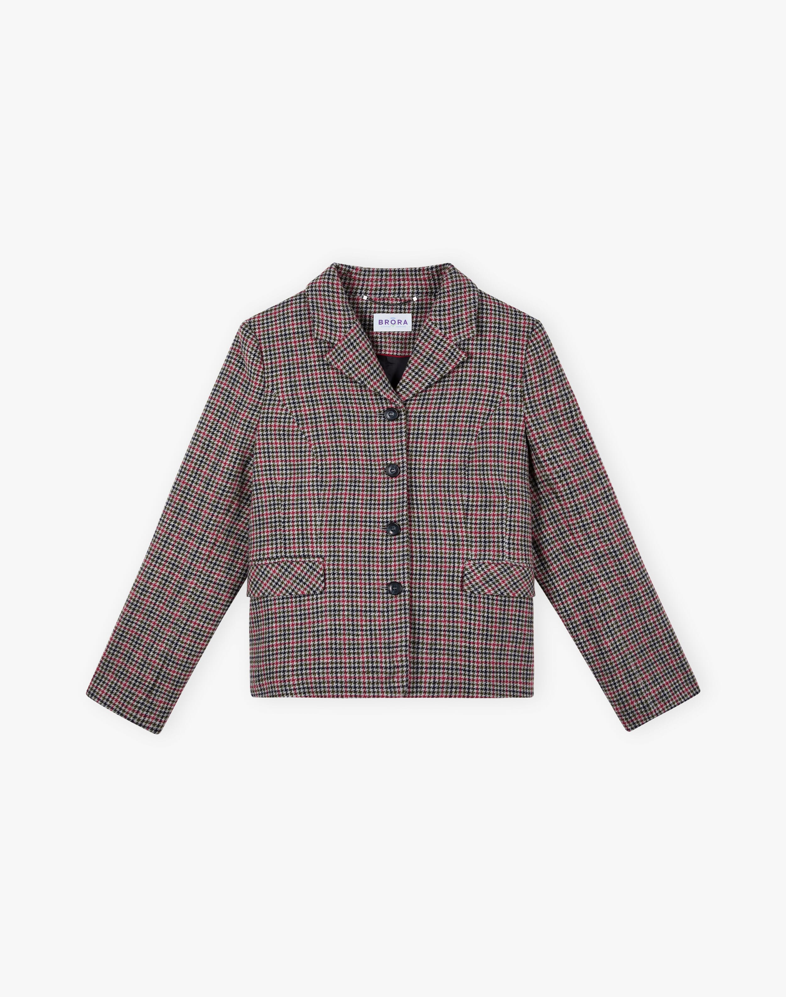 Houndstooth Wool Jacket