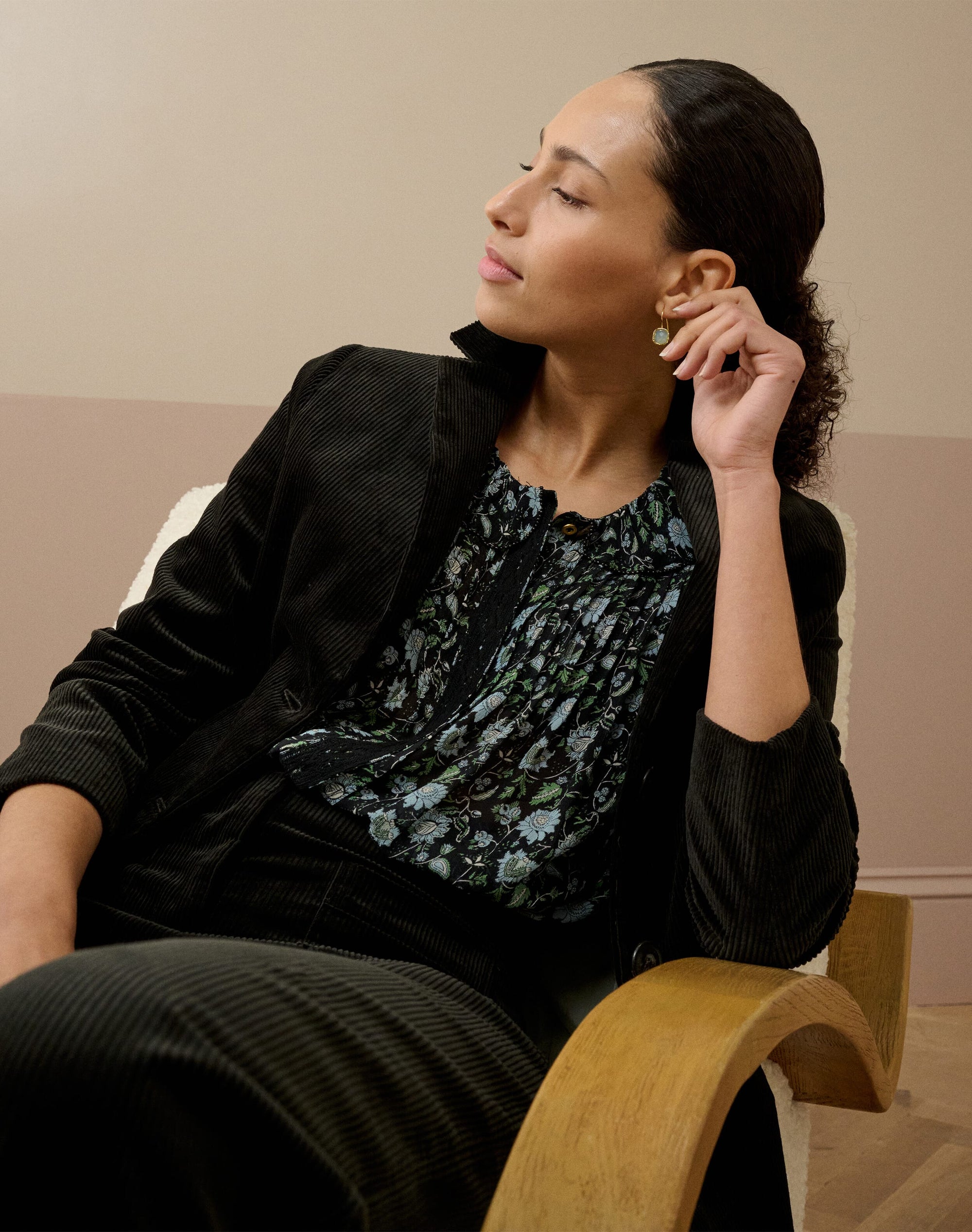 Organic Cotton Corduroy Blazer