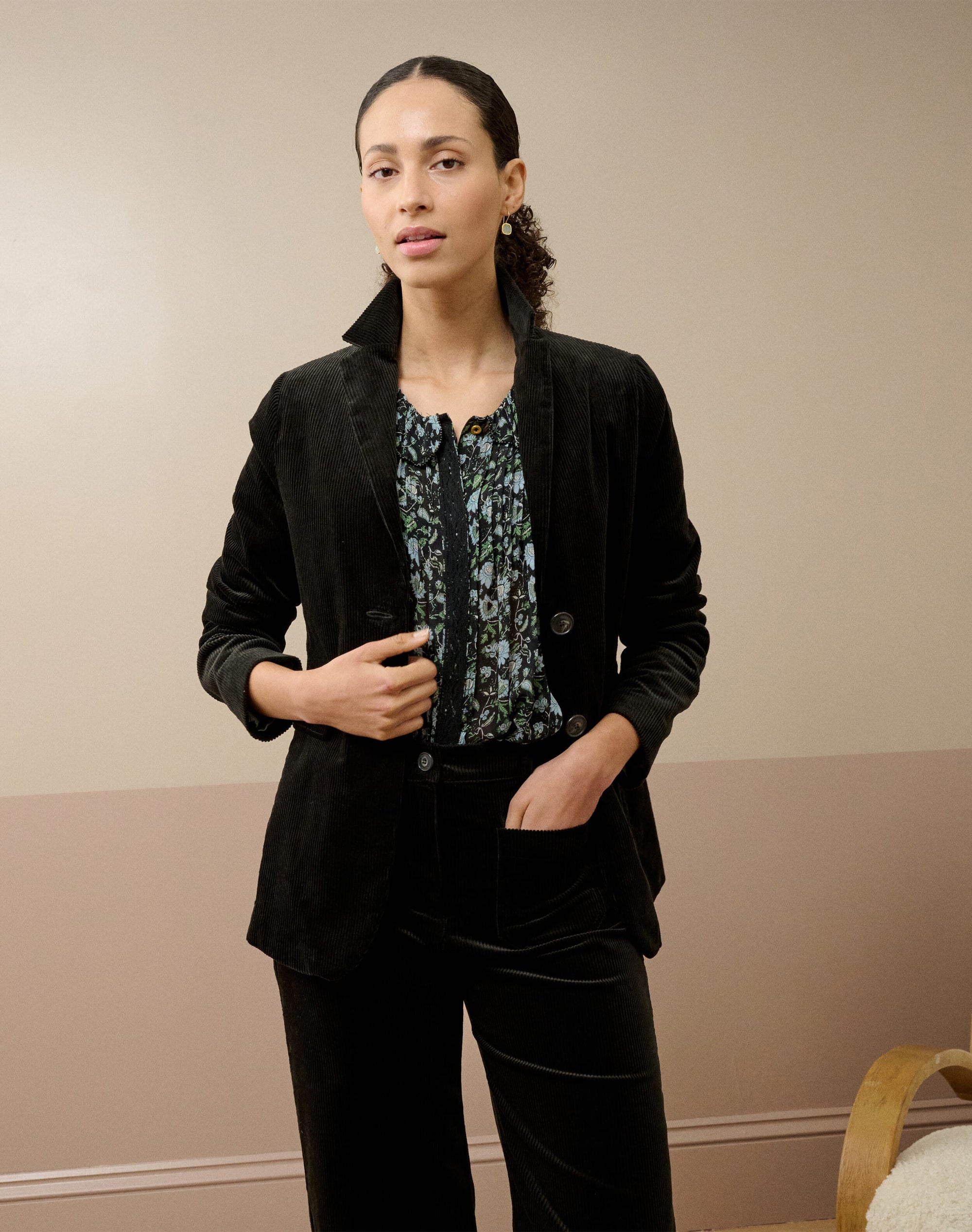Organic Cotton Corduroy Blazer