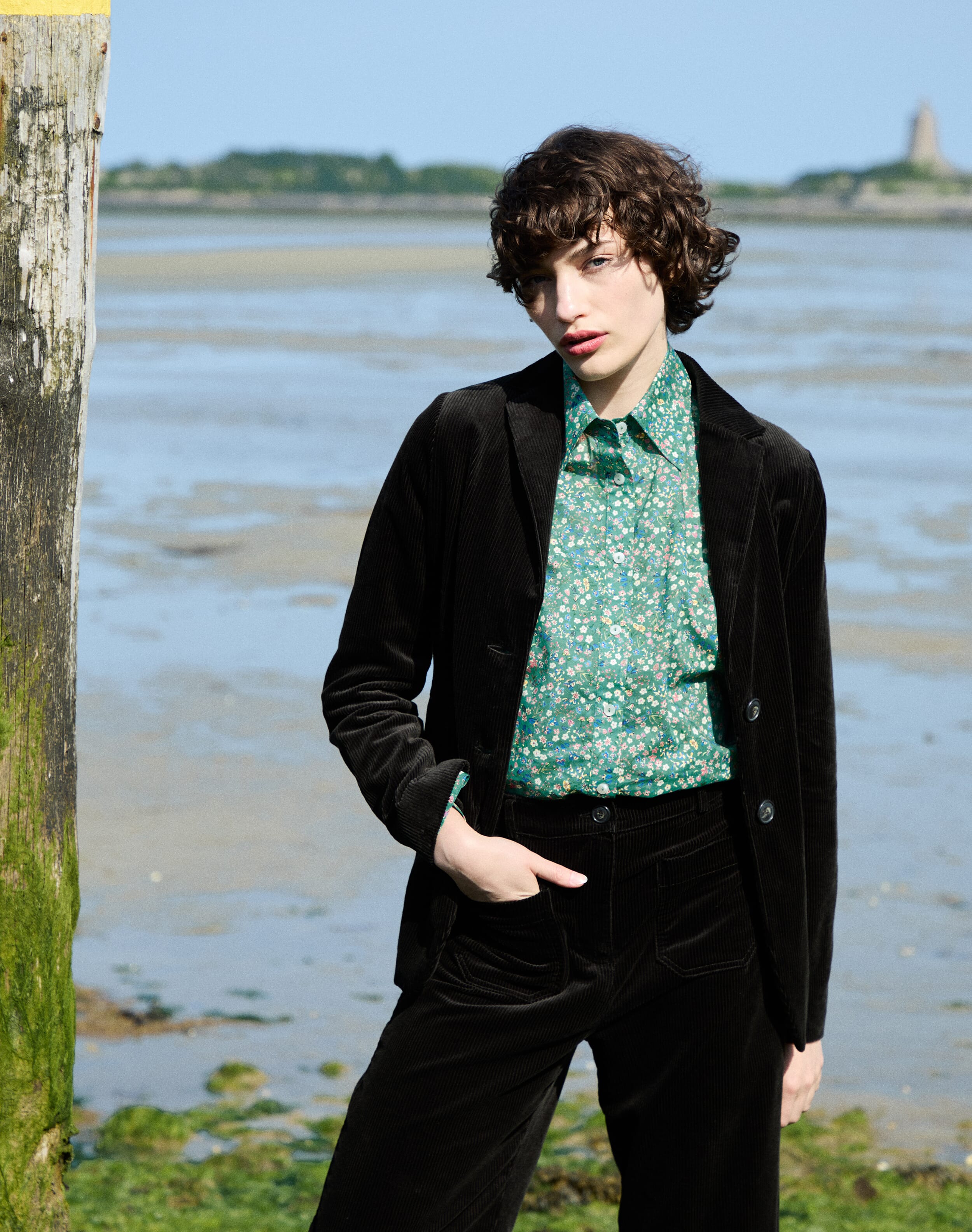 Organic Cotton Corduroy Blazer