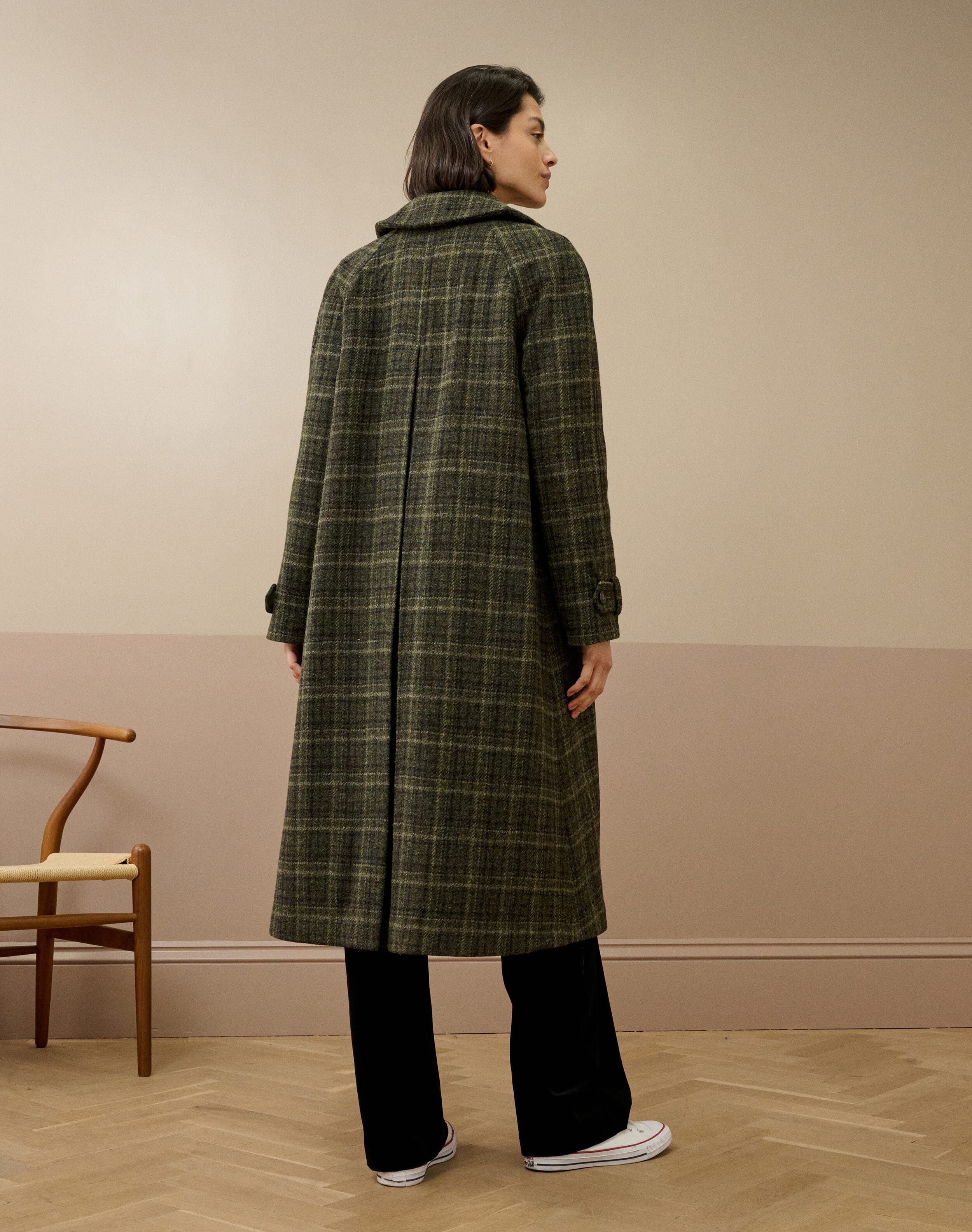 Harris Tweed Check Coat