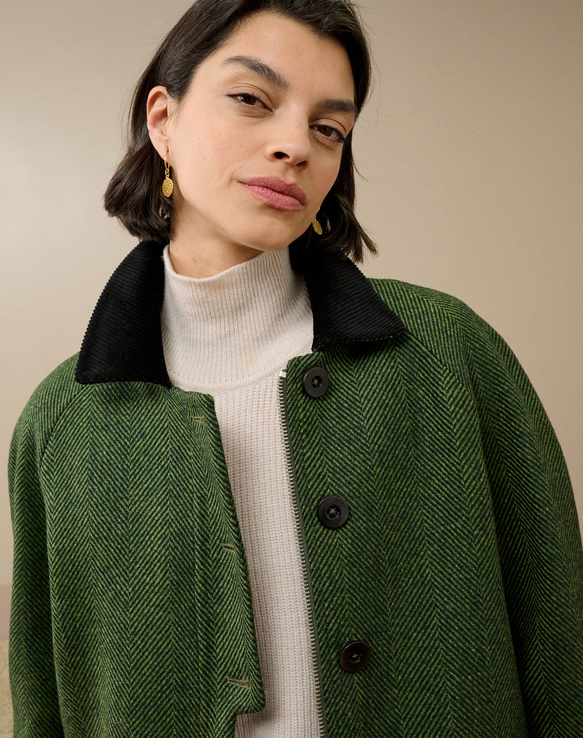 Herringbone Wool Jacket