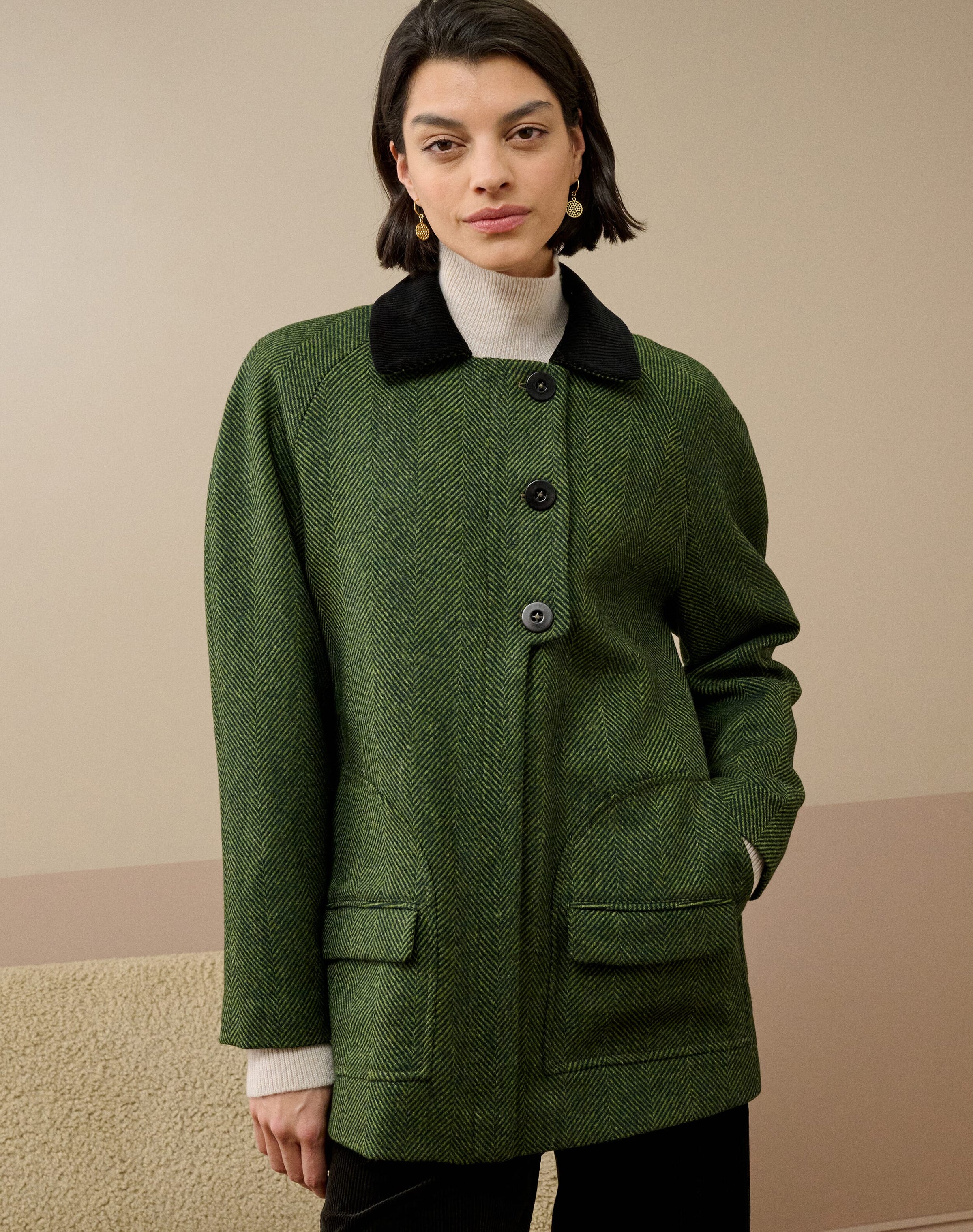 Herringbone Wool Jacket