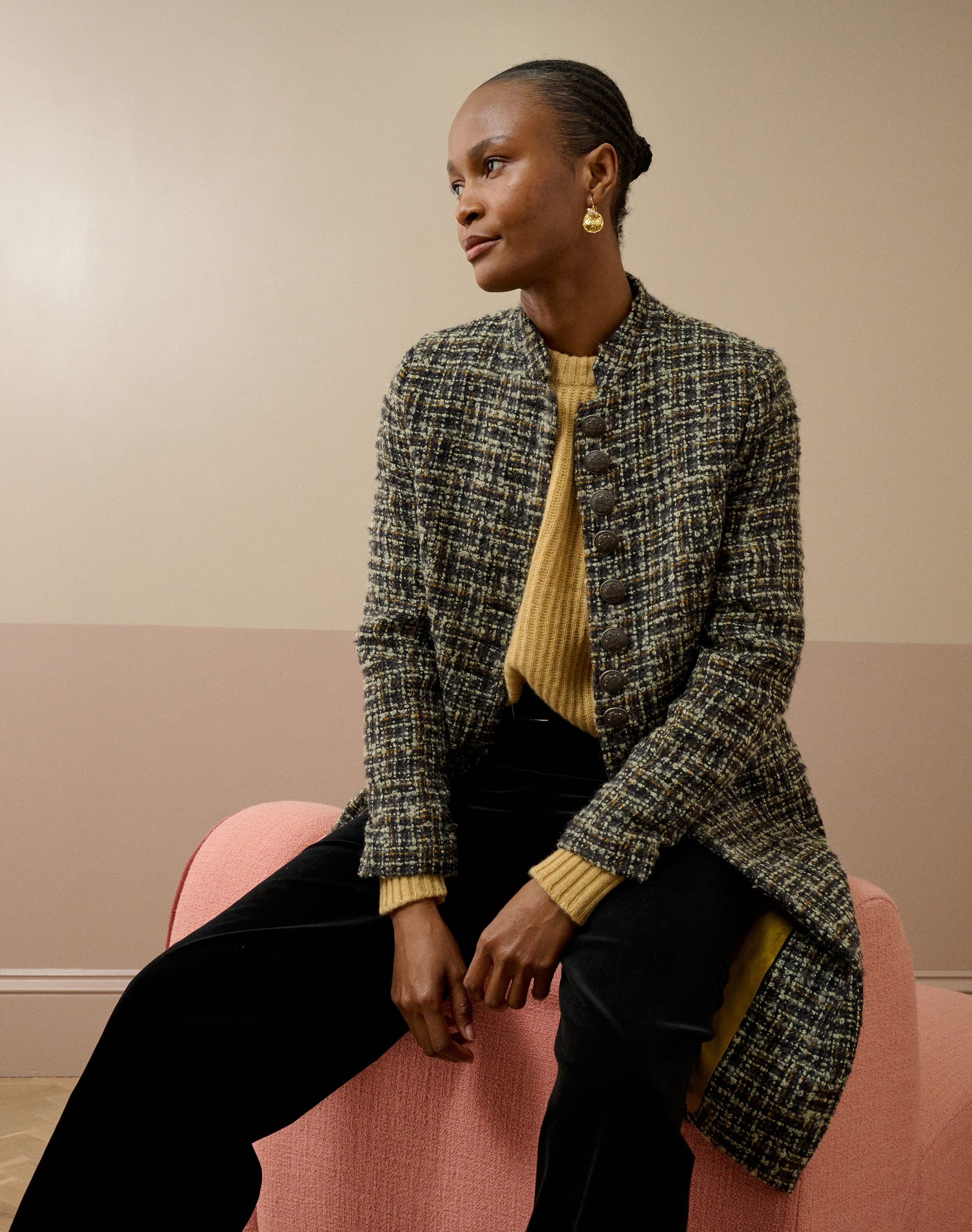 Scottish Mohair Wool Coat
