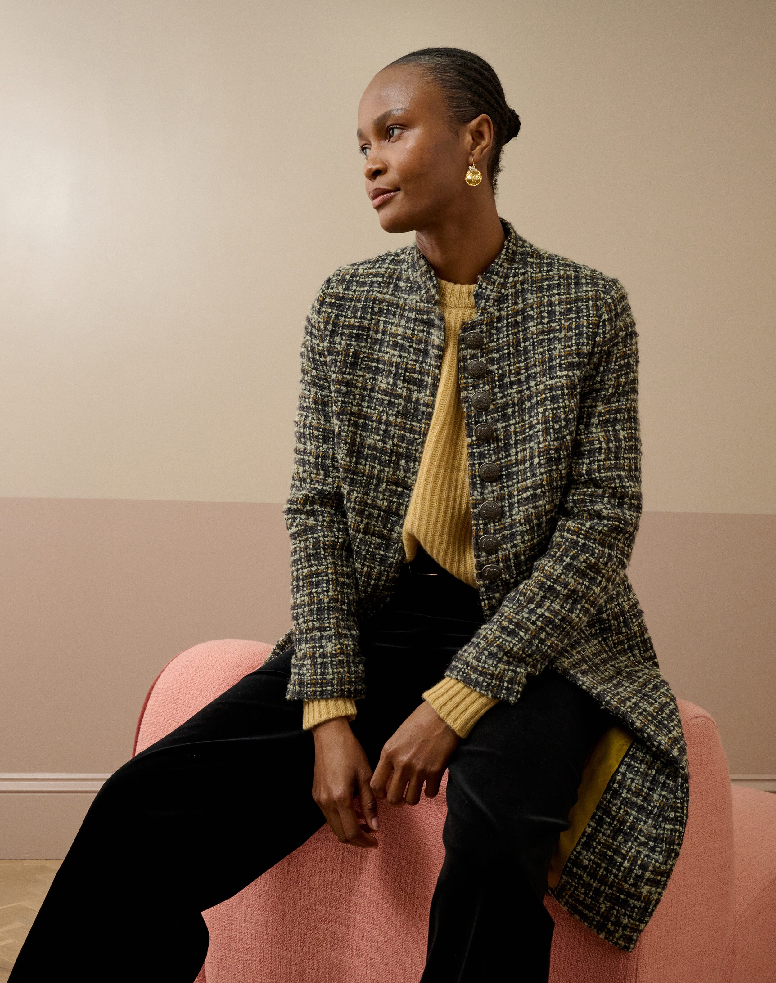 Scottish Mohair Wool Coat