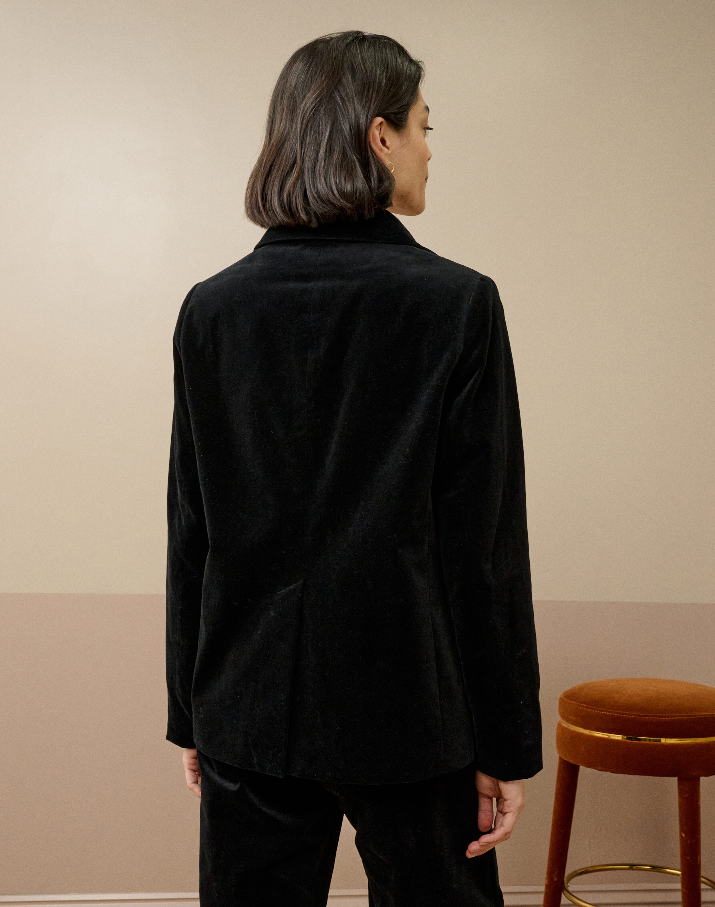 Cotton Velvet Blazer