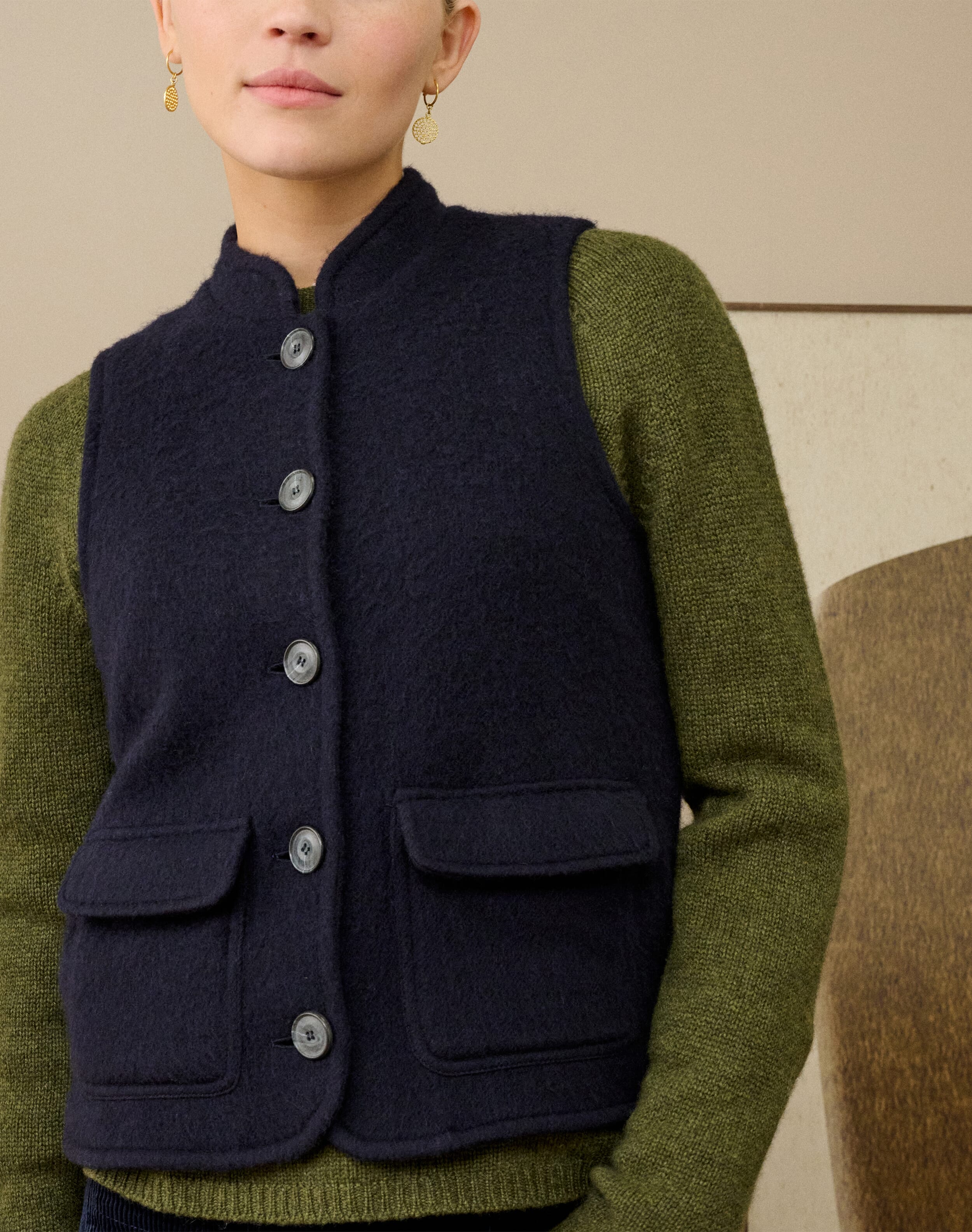 Merino Wool Gilet