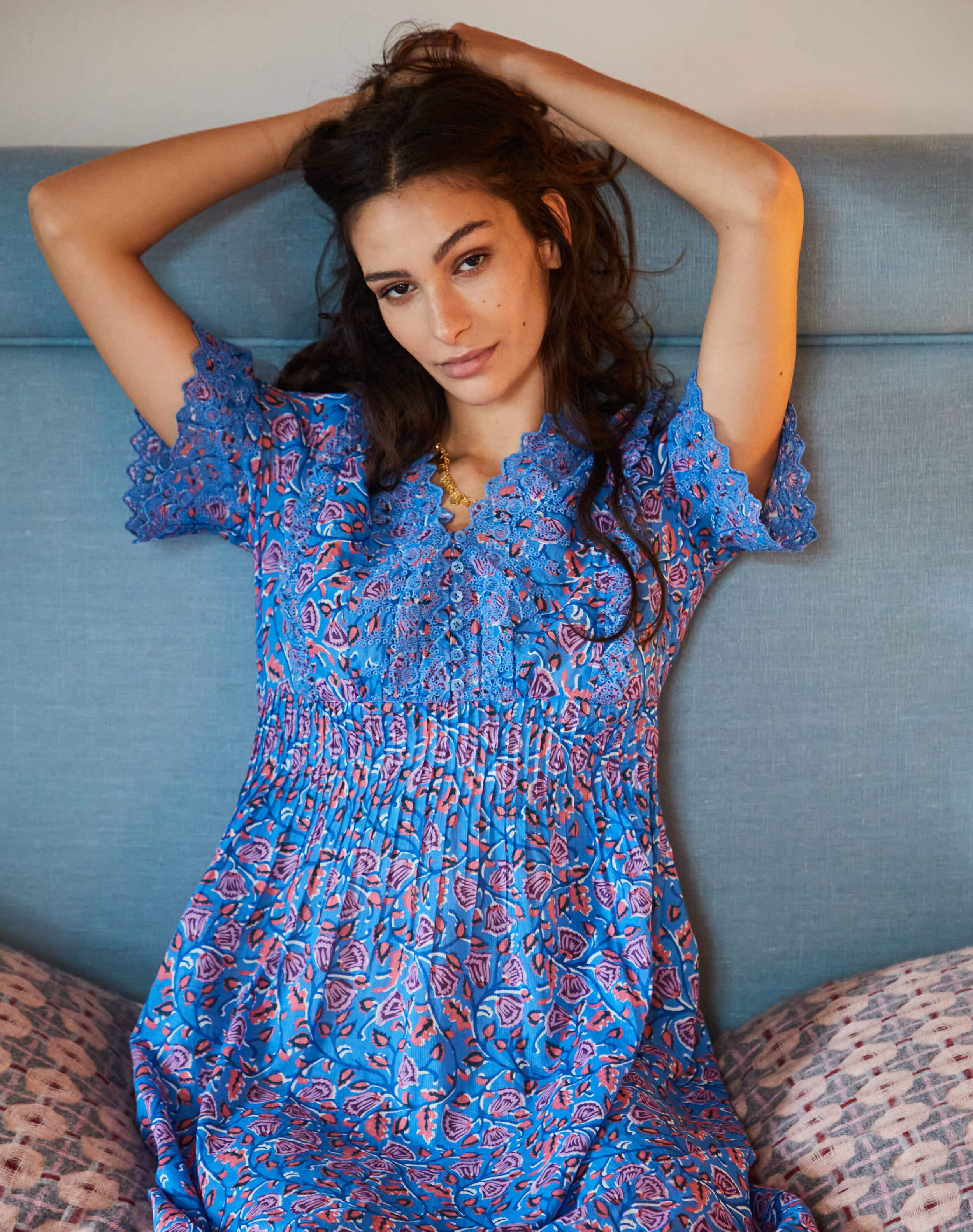 Organic Cotton Block Print Nighty