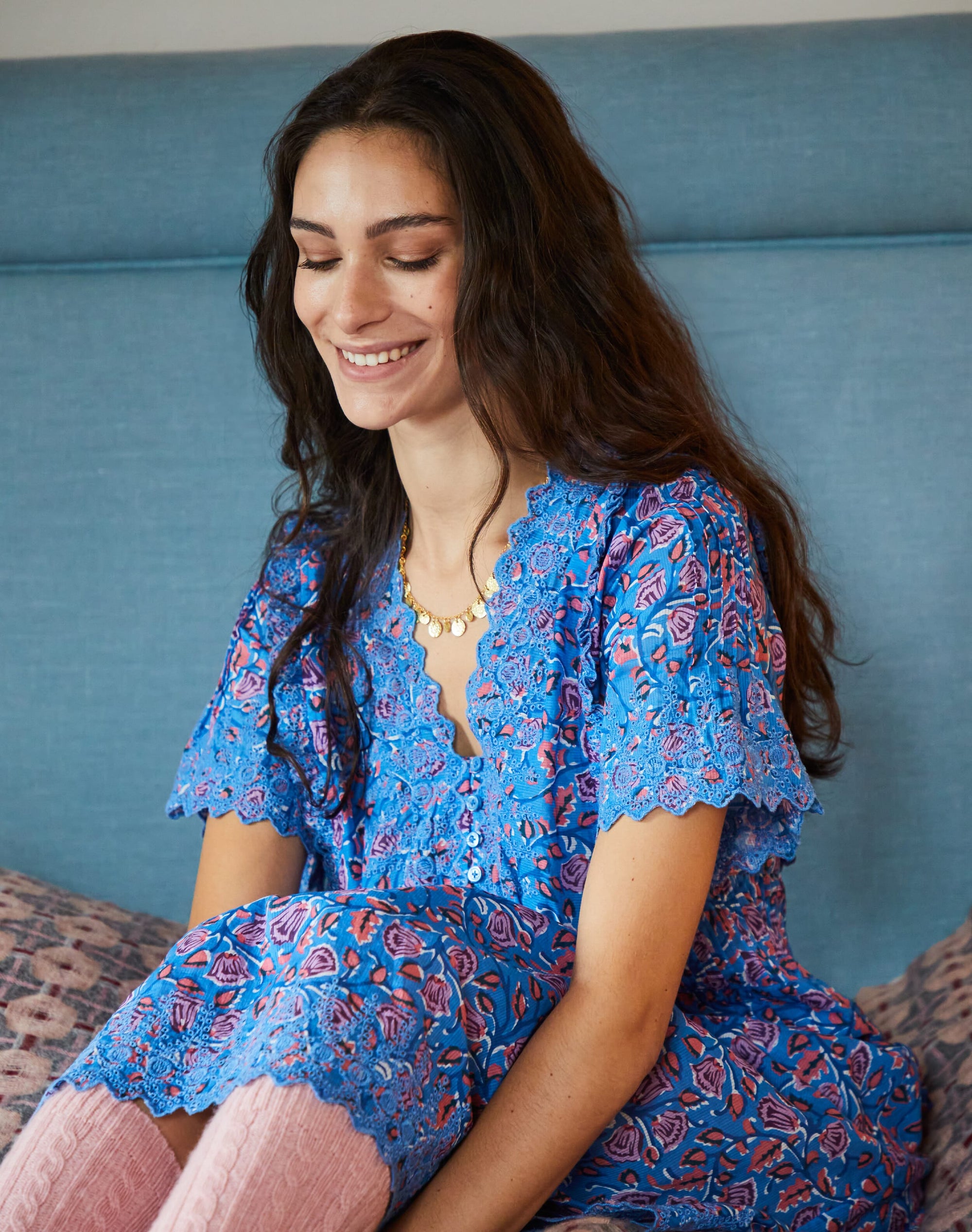 Organic Cotton Block Print Nighty